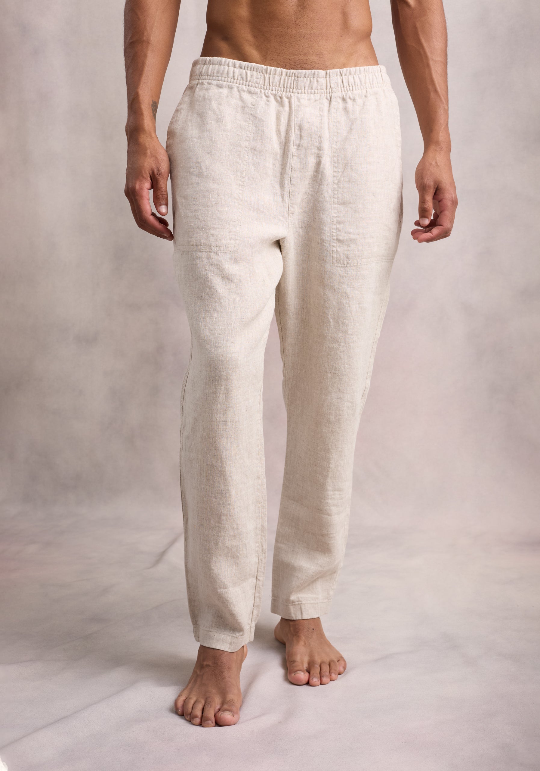 Hopkins Linen Oatmeal Jogger