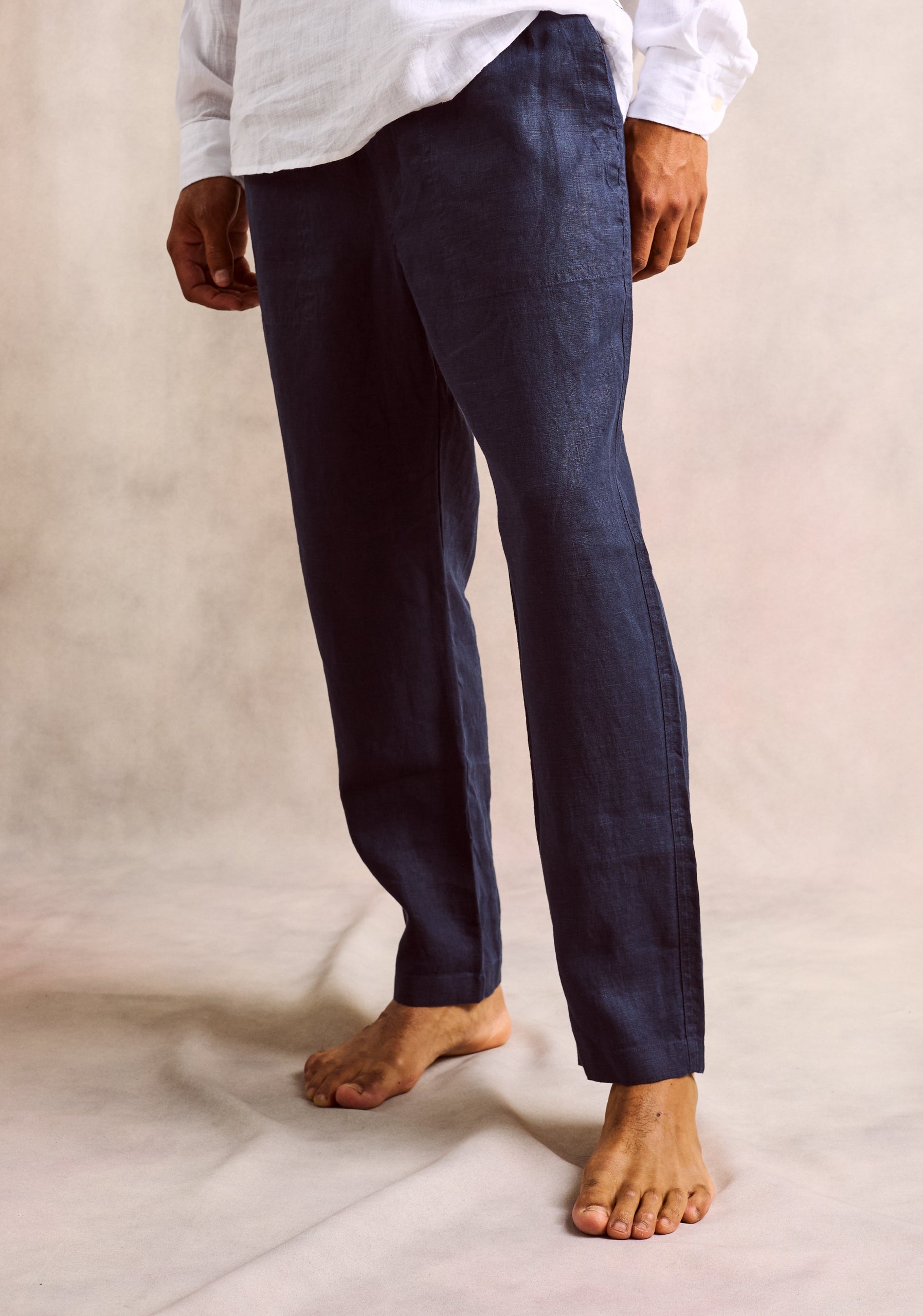 Hopkins Linen Dark Blue Jogger