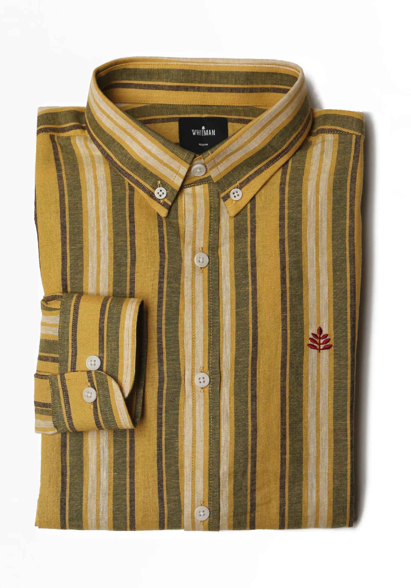 Linen Shirt Lines Yellow BCI