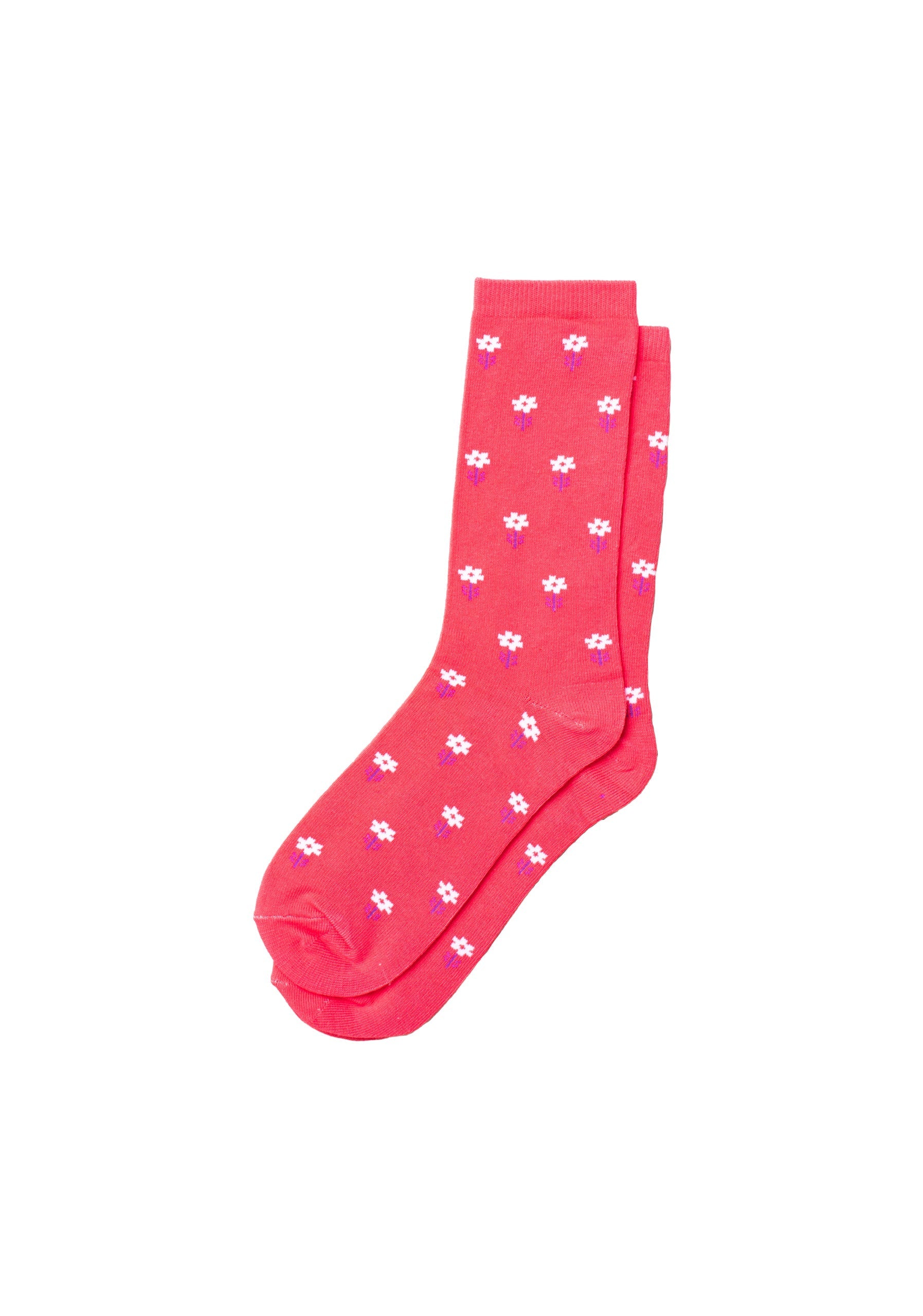 Coral Flower Socks