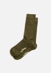 H Formal Dark Green Jasper Solid Color Stockings