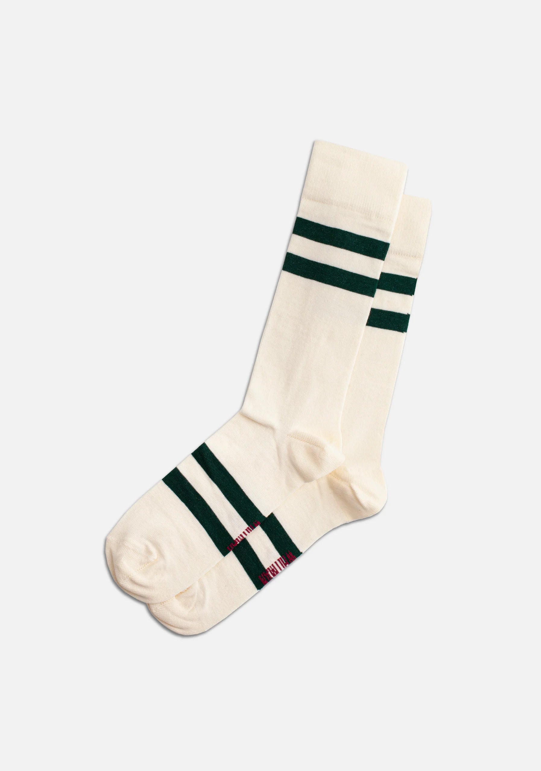 Ivory - Green Striped Stockings