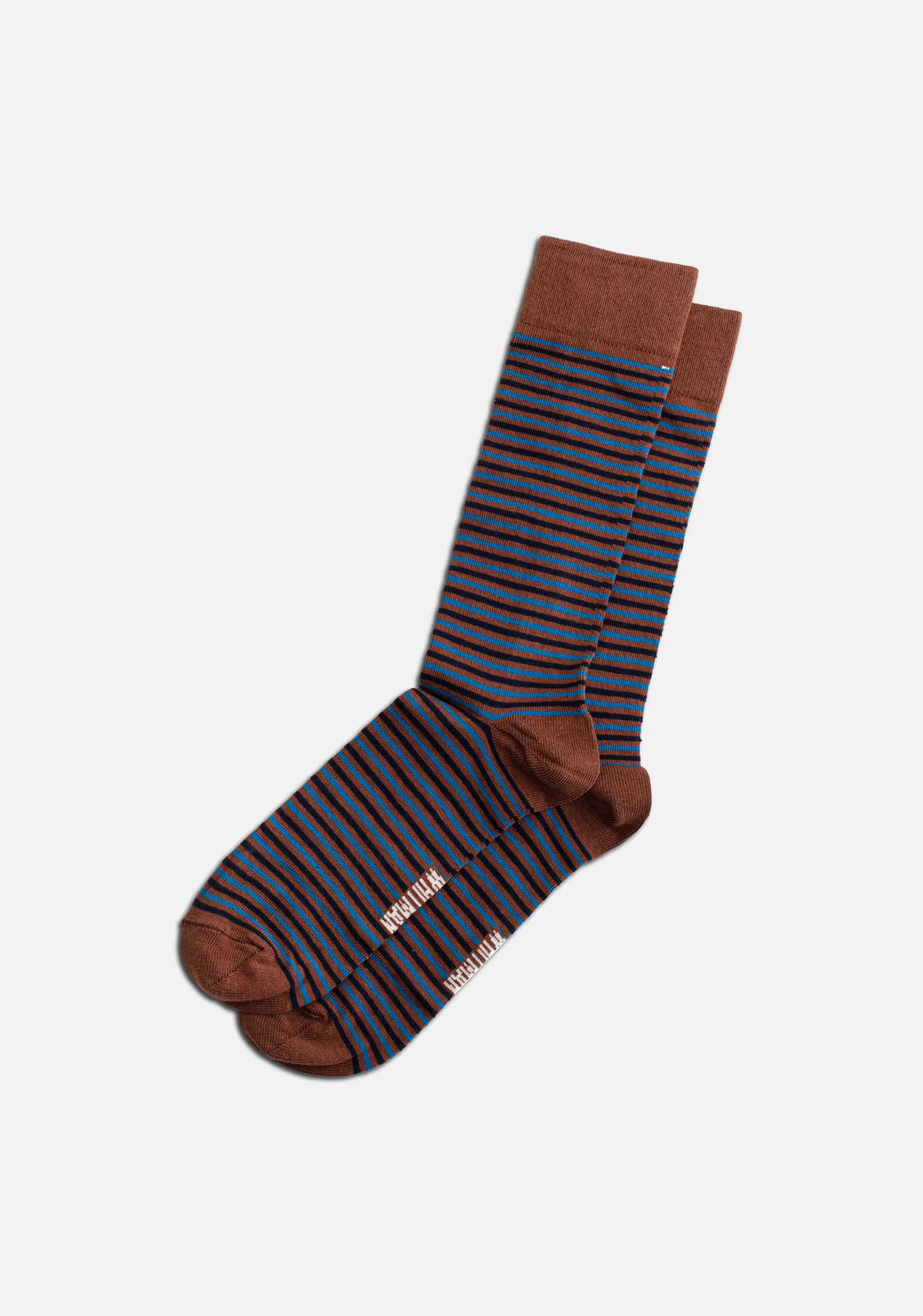 Tobacco Striped Tights - Tobacco P-T Blue