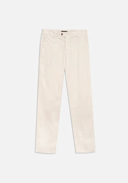 Beige Unicolor Chino Pants