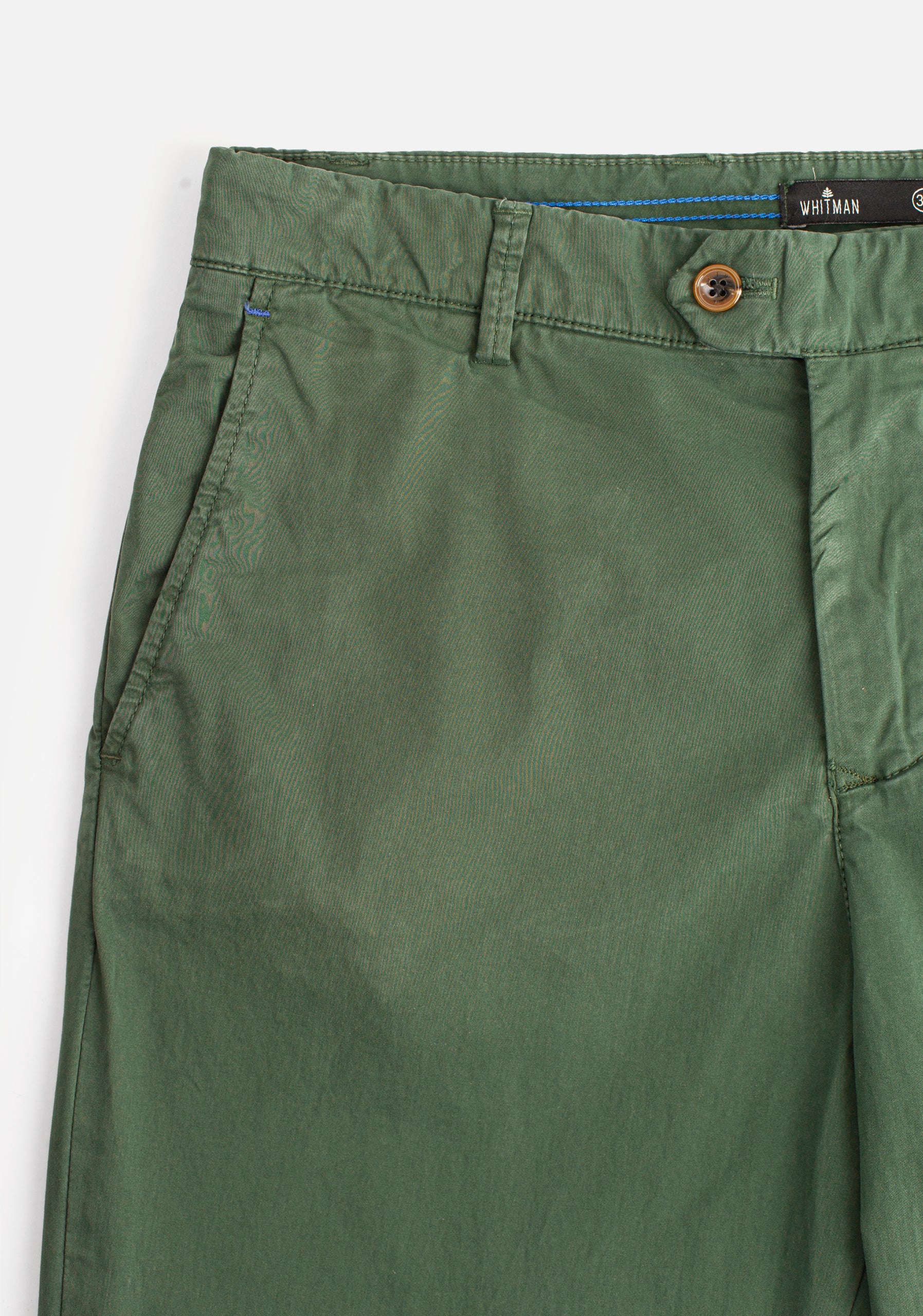 Dark Green H Chino Trousers