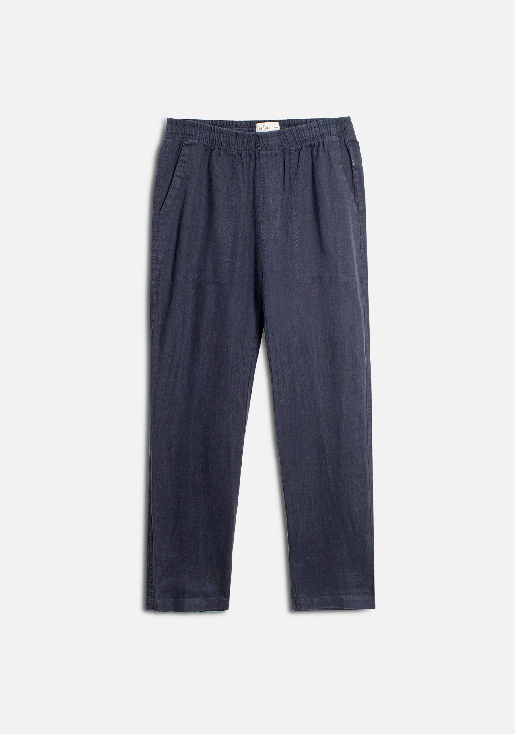 H Hopkins Jogger Pants Linen Blue Dark.