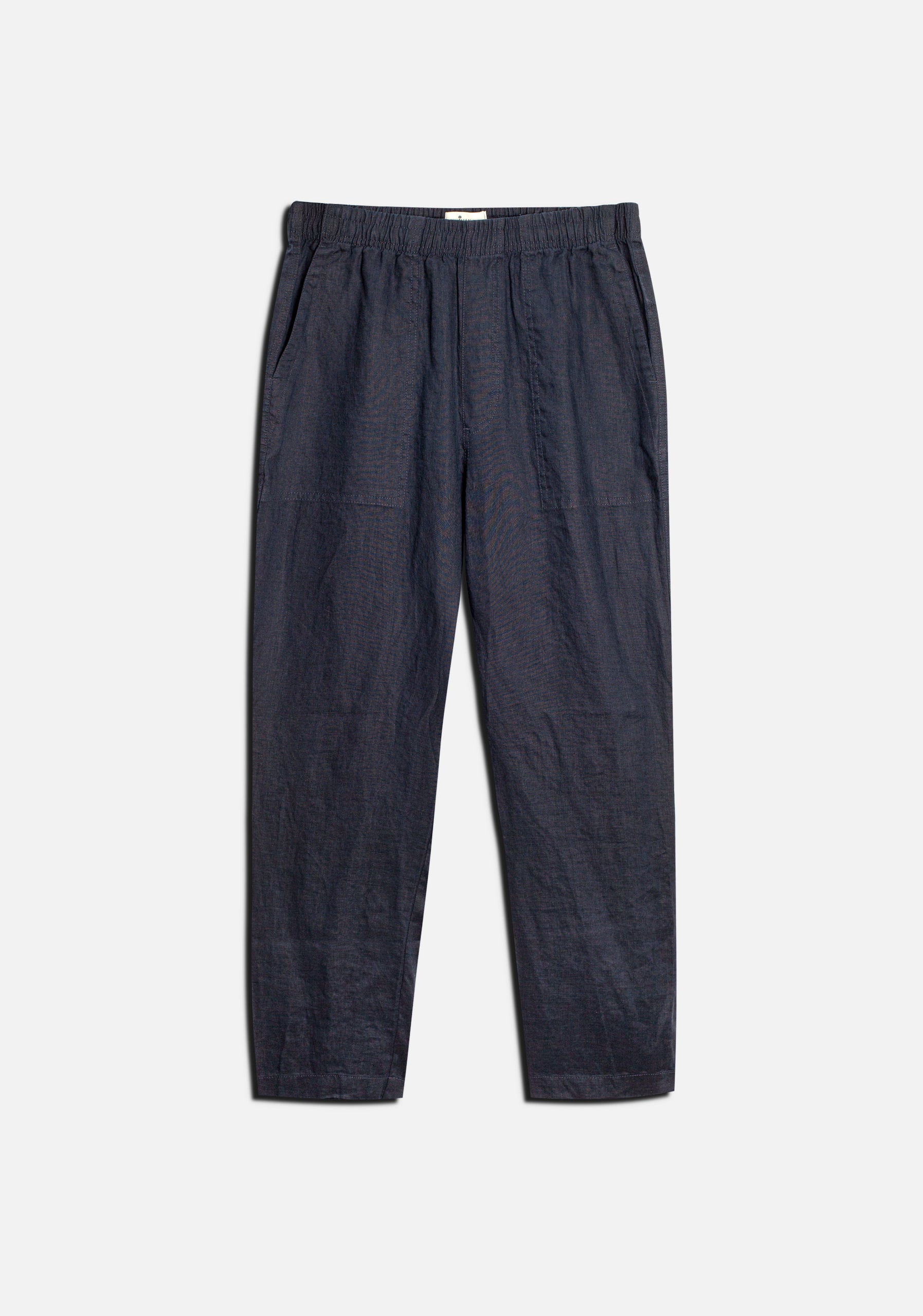 H Hopkins Navy Blue Linen Jogger Pants