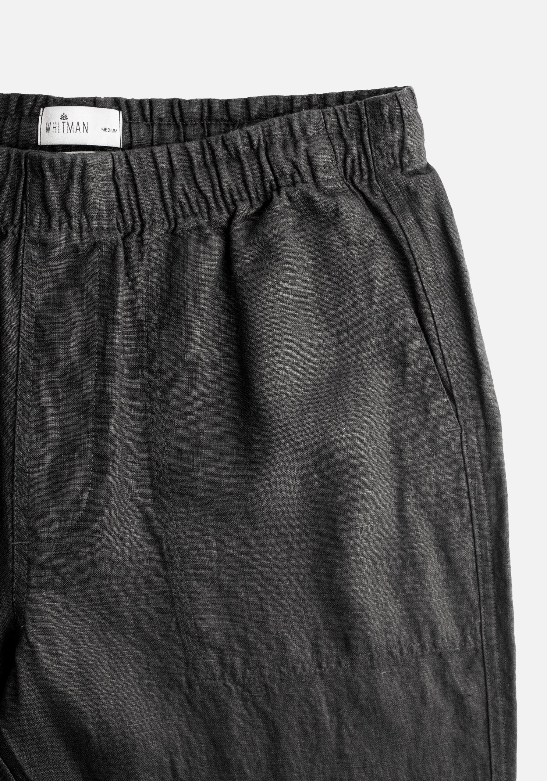 Hopkins Jogger Linen Pant H Black