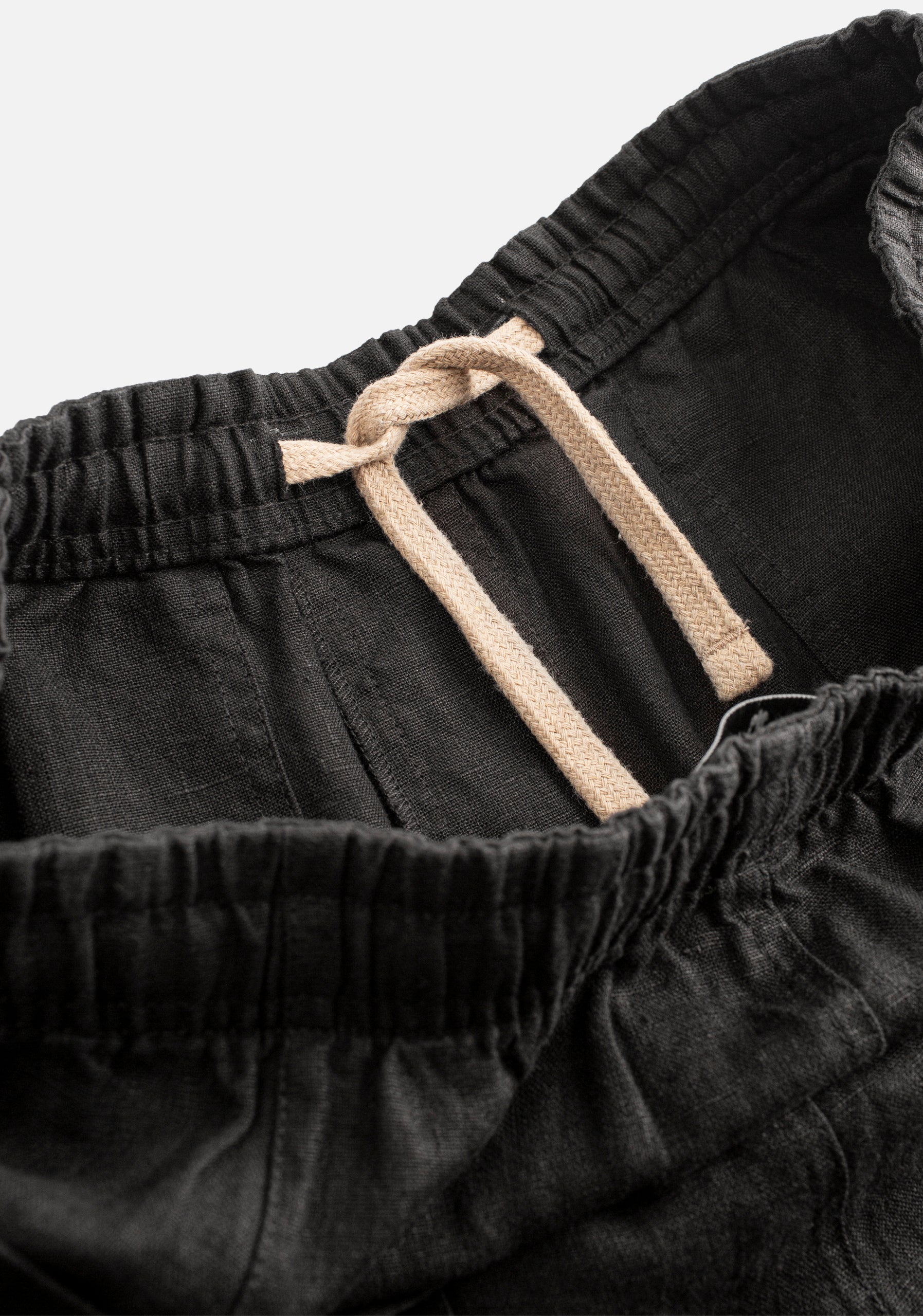 Hopkins Jogger Linen Pant H Black