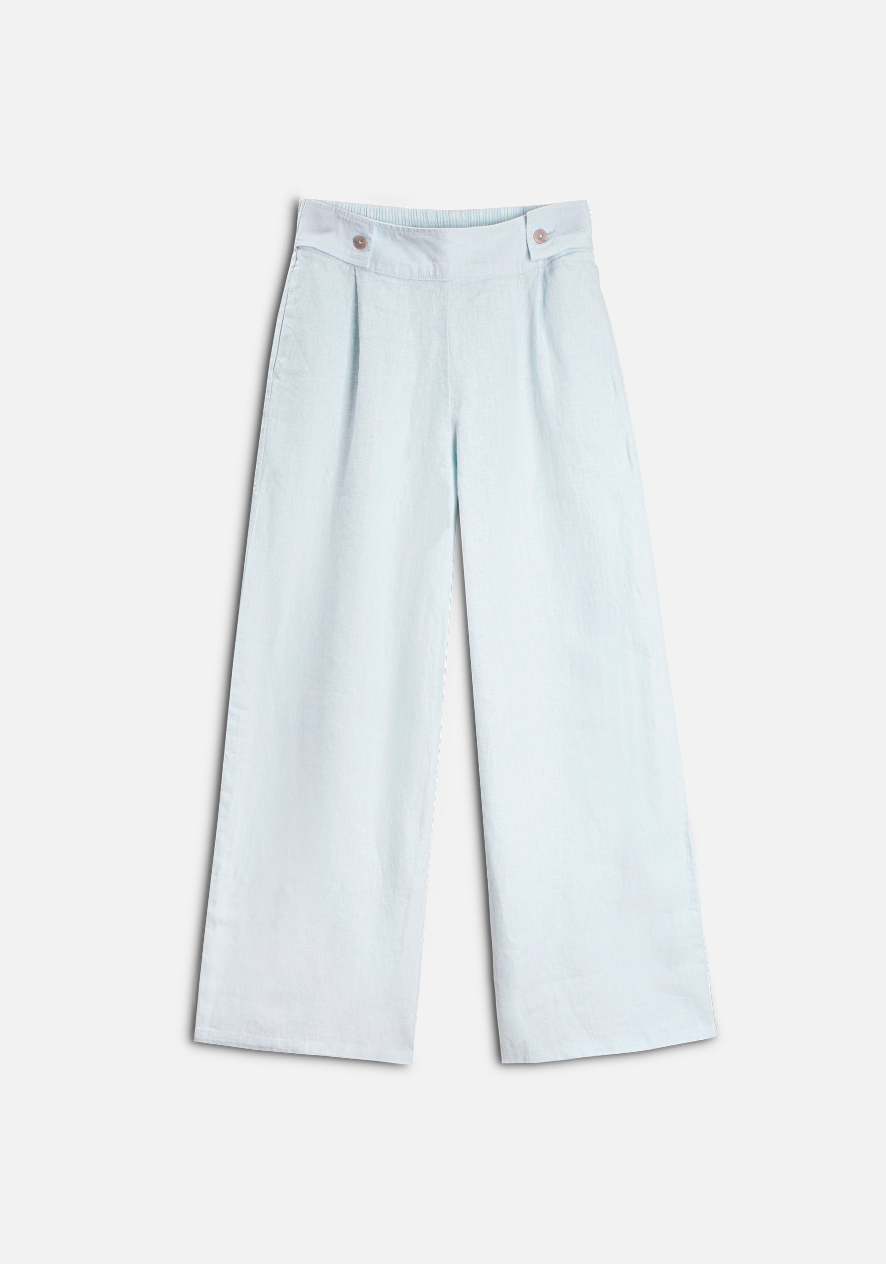 Ornella Linen Light Blue Trousers