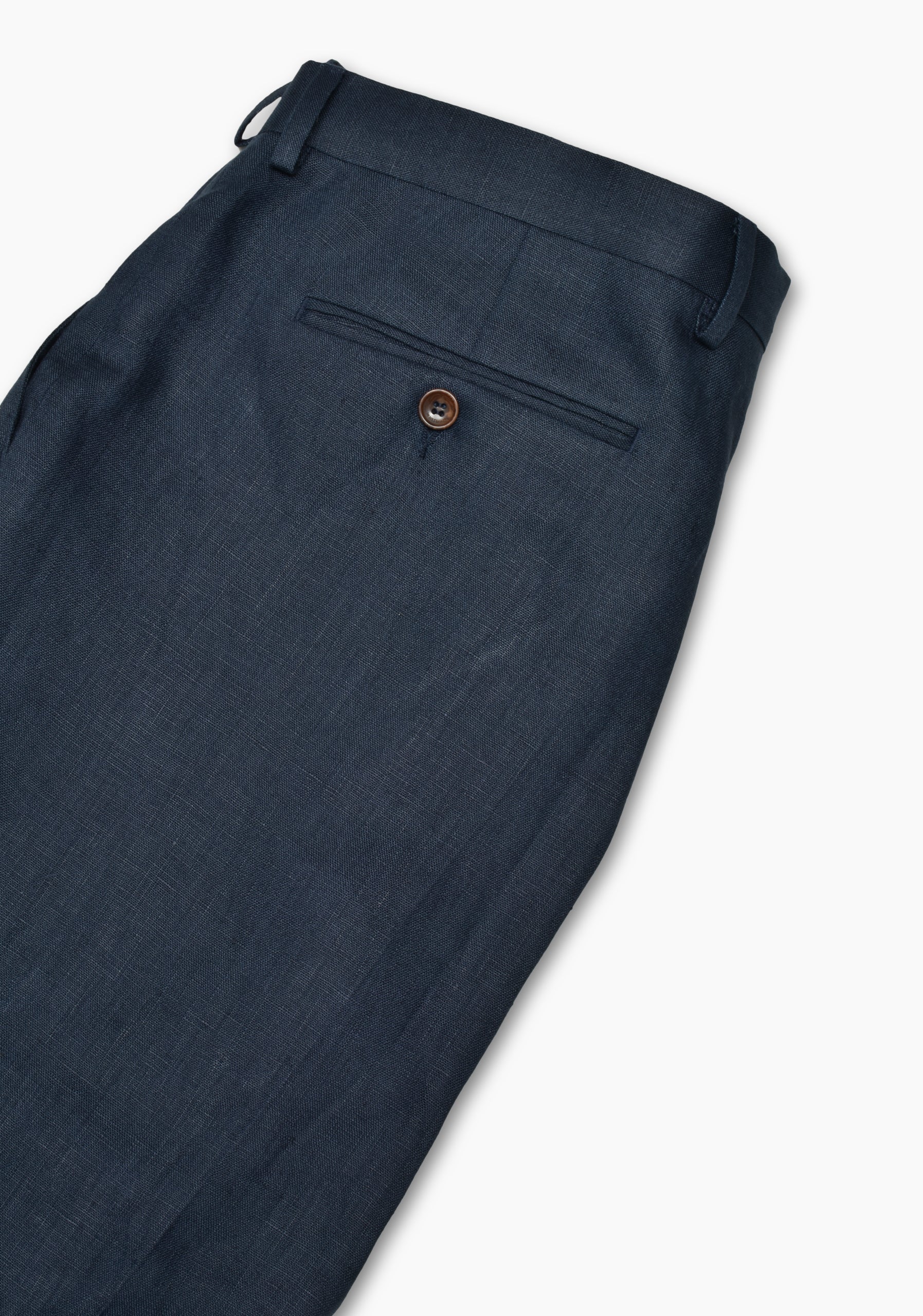 Perugia Linen Dark Blue Trousers