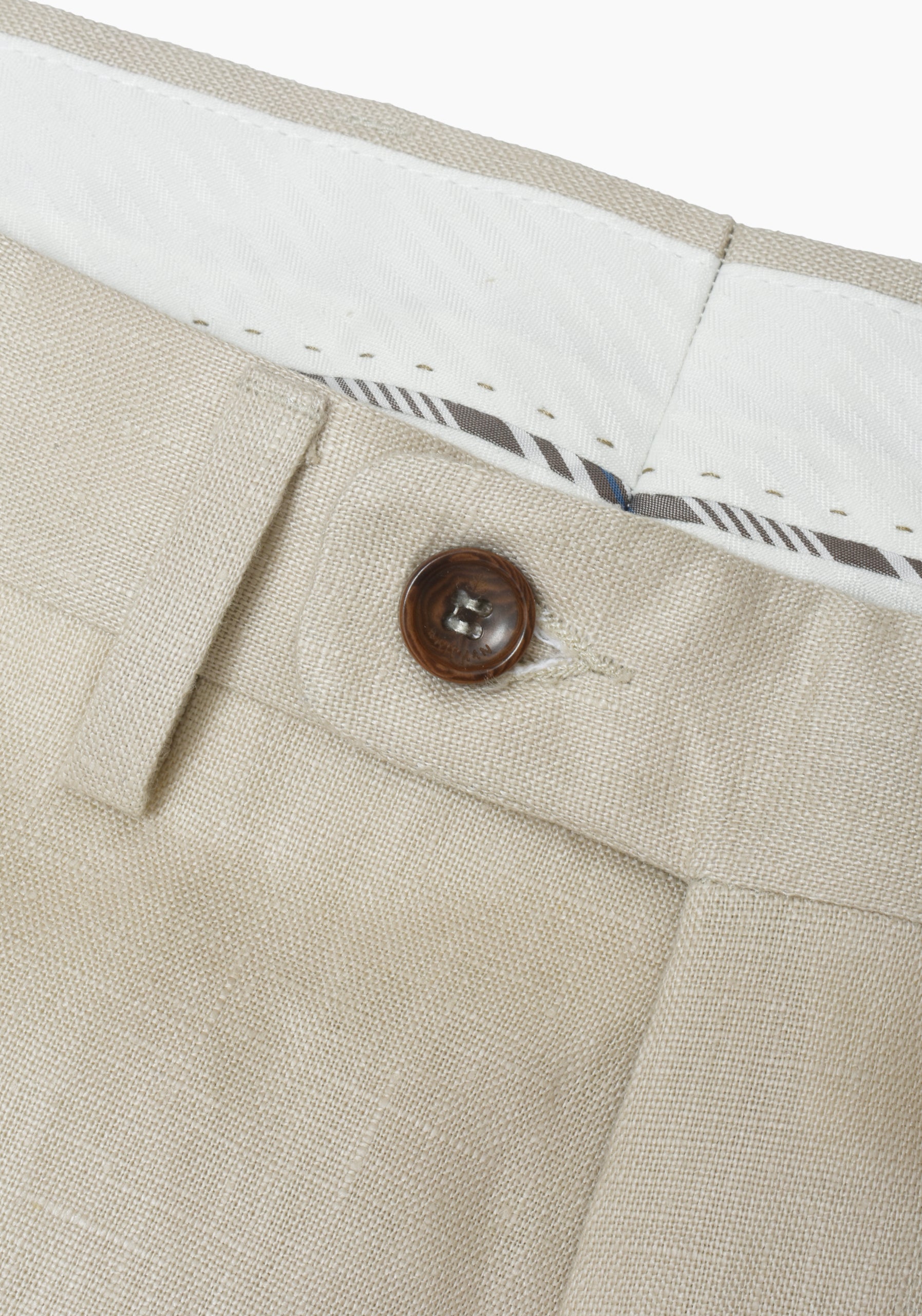 Perugia Linen Oatmeal Trousers