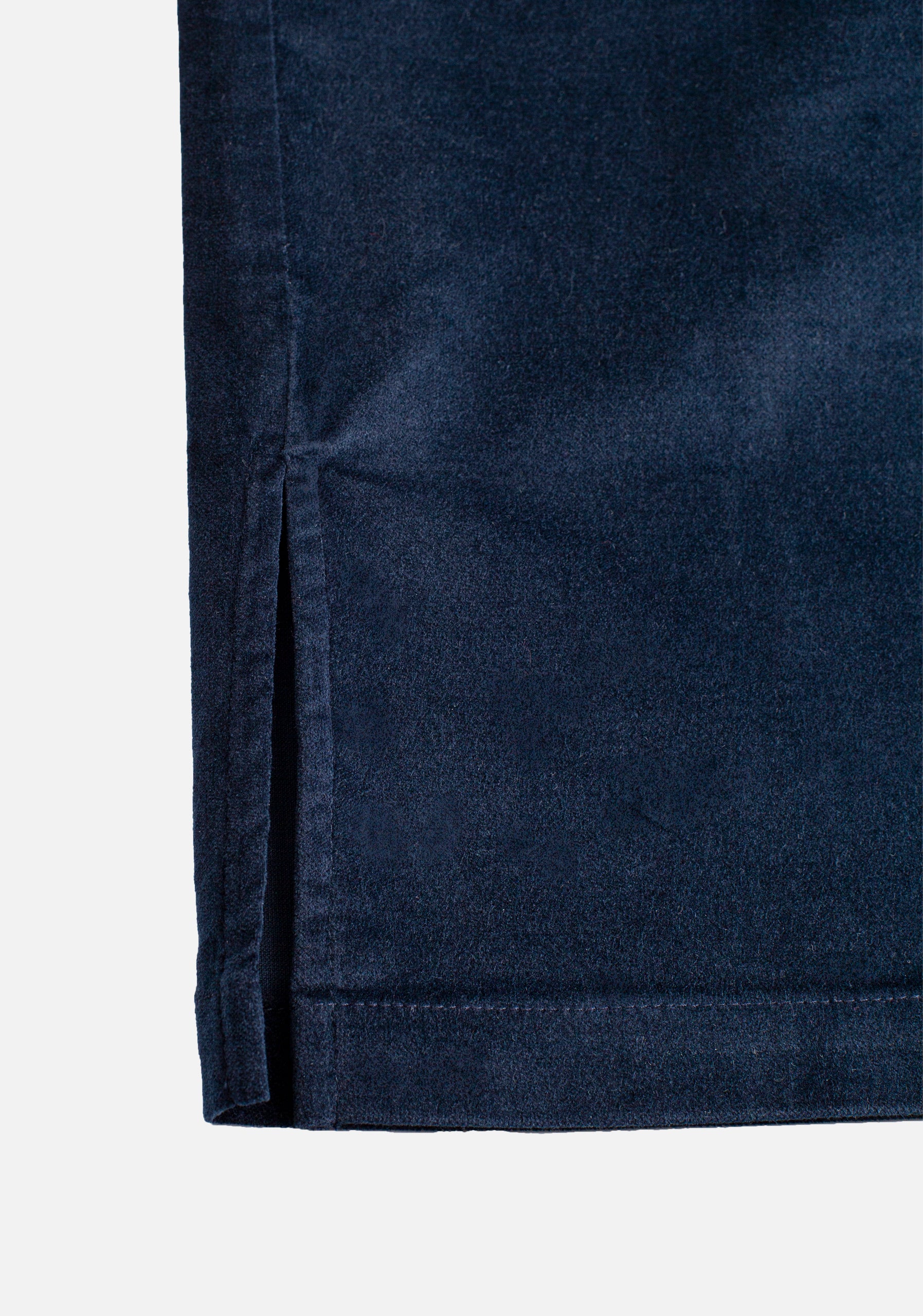 Lourdes Smooth Corduroy Dark Blue Trousers