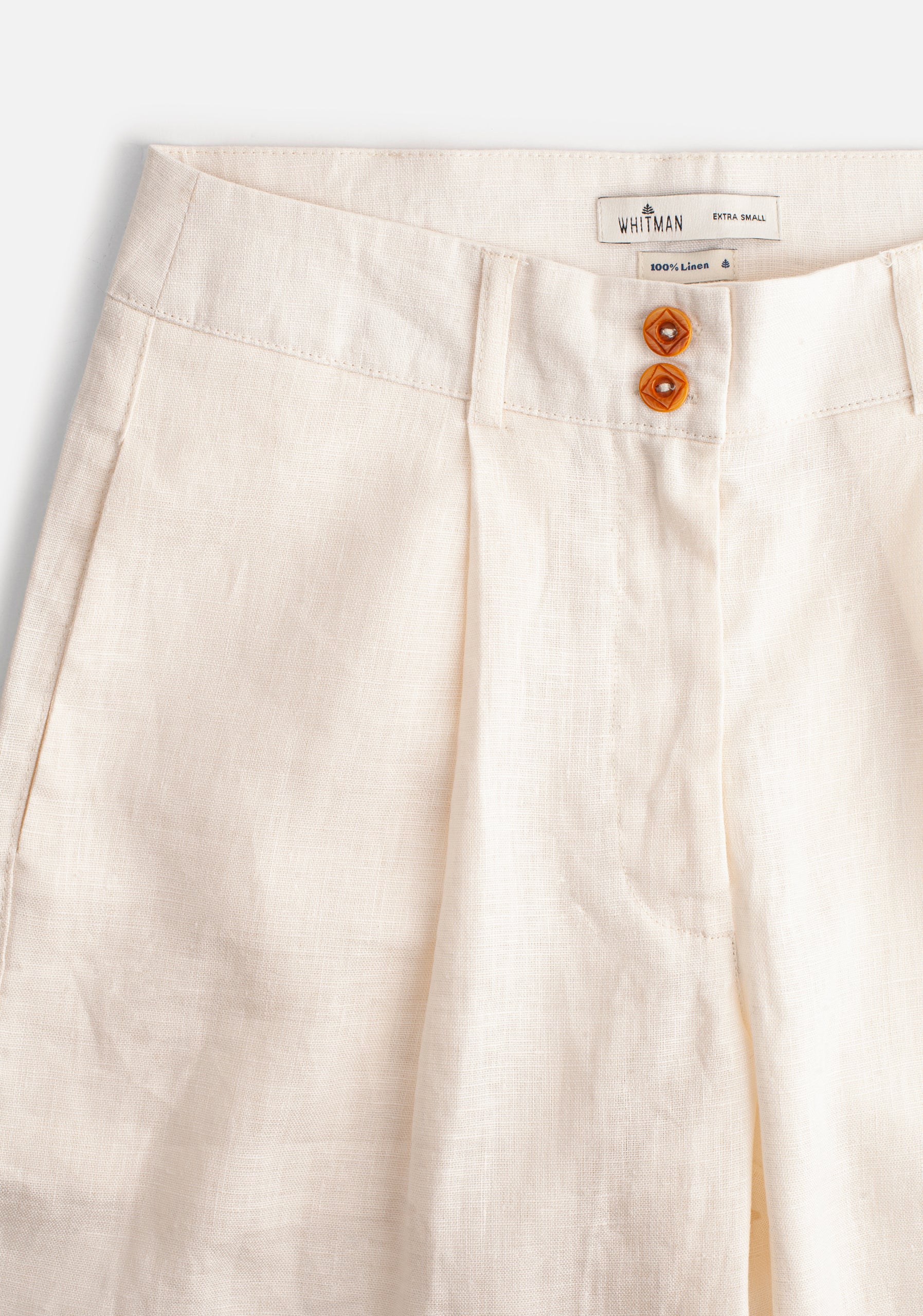 Manaos Linen Ivory Trousers