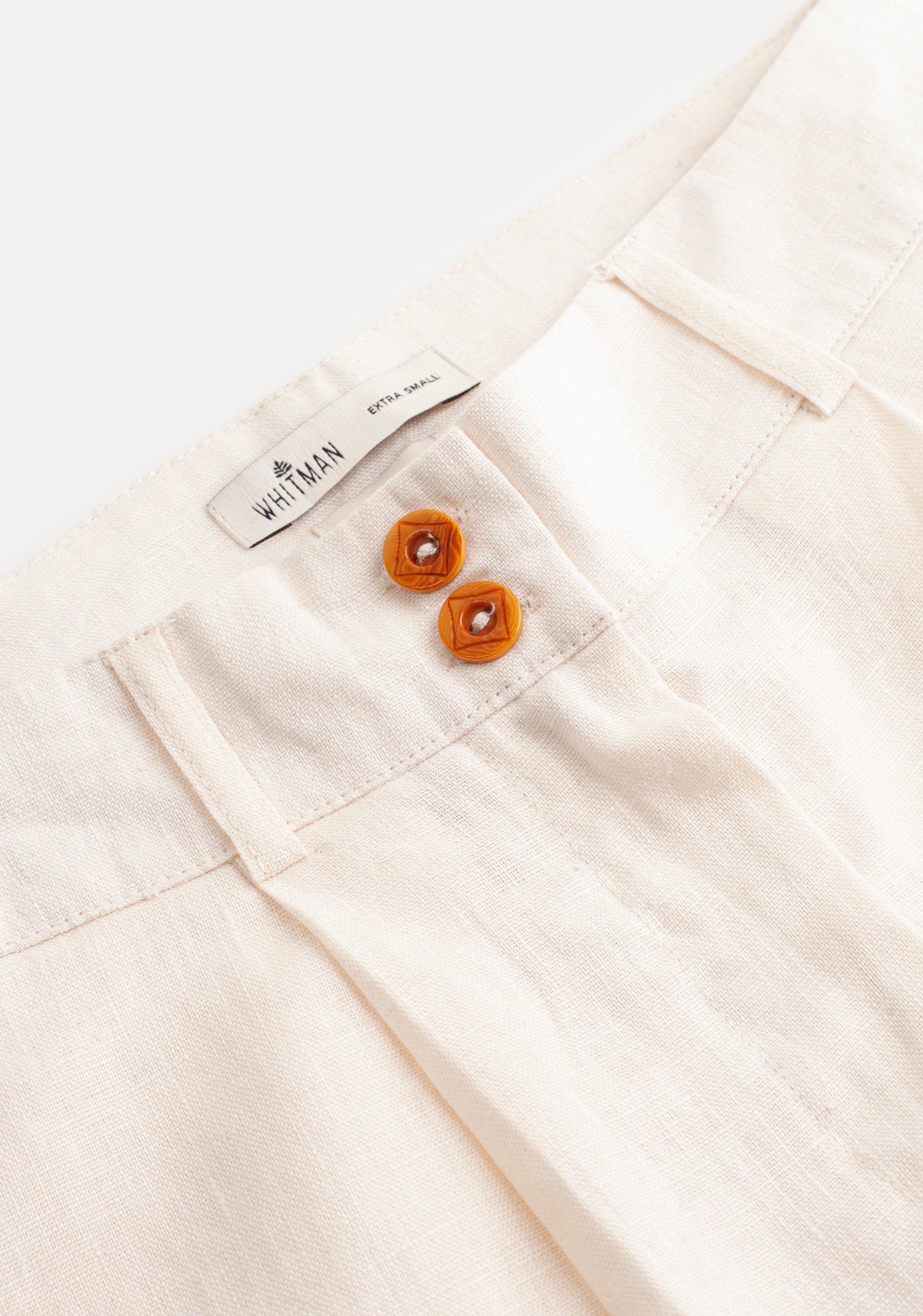 Manaos Linen Ivory Trousers