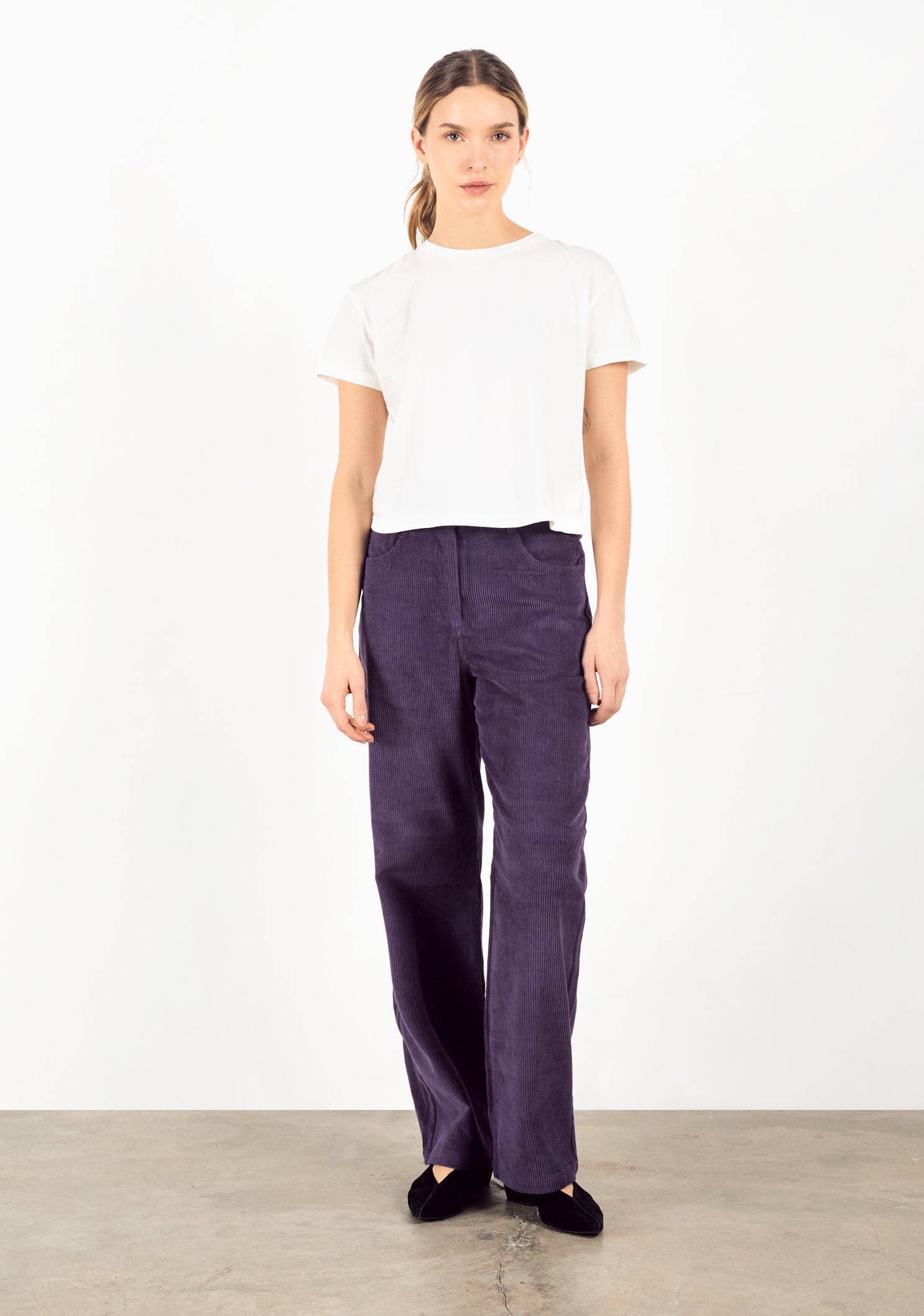 Munich Corduroy Purple Trousers