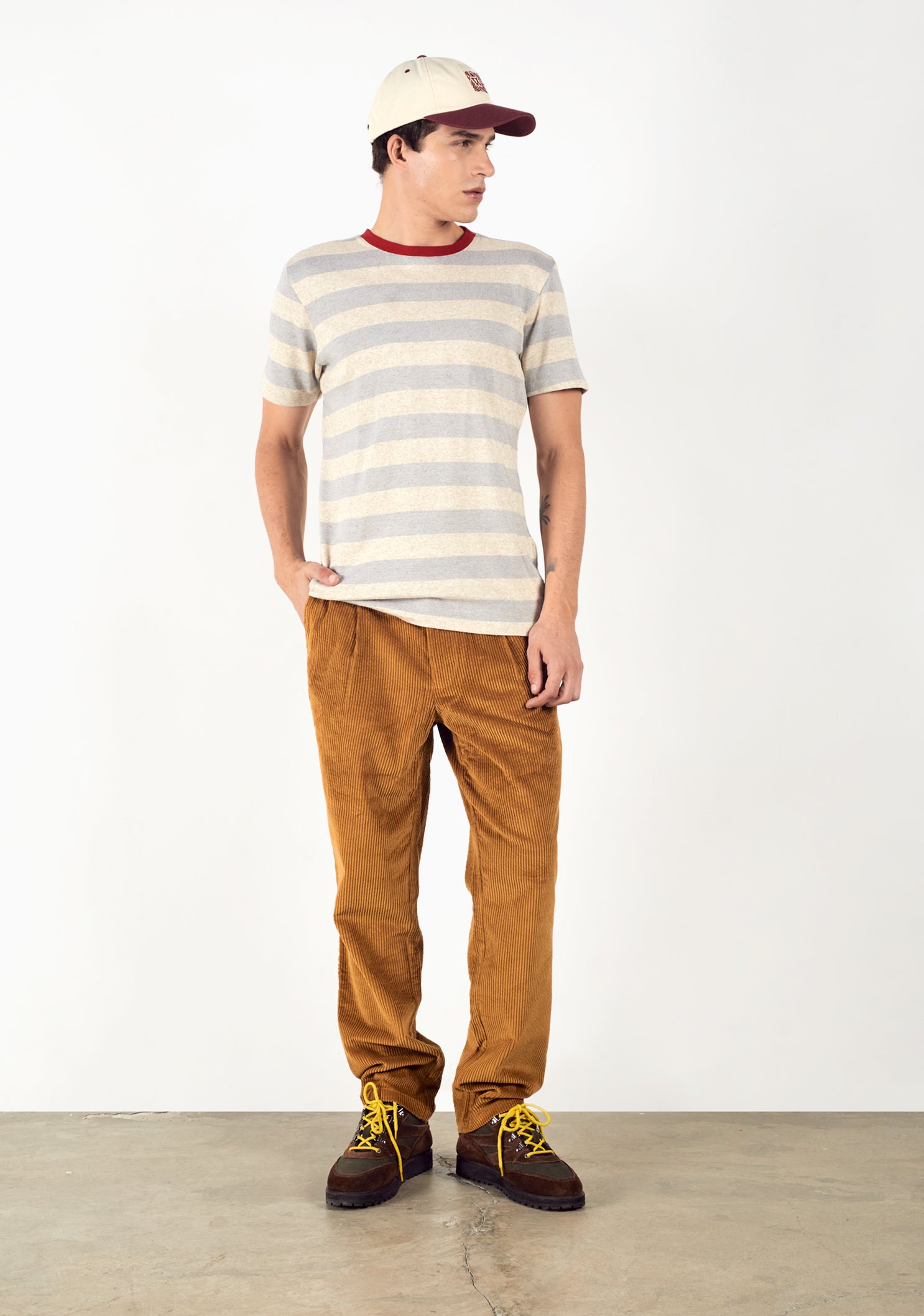 Hudson Corduroy Ochre Trousers