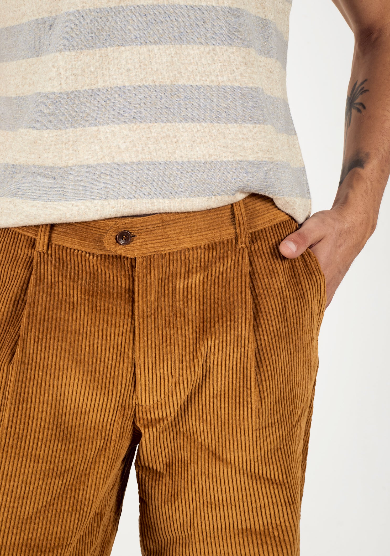 Hudson Corduroy Ochre Trousers