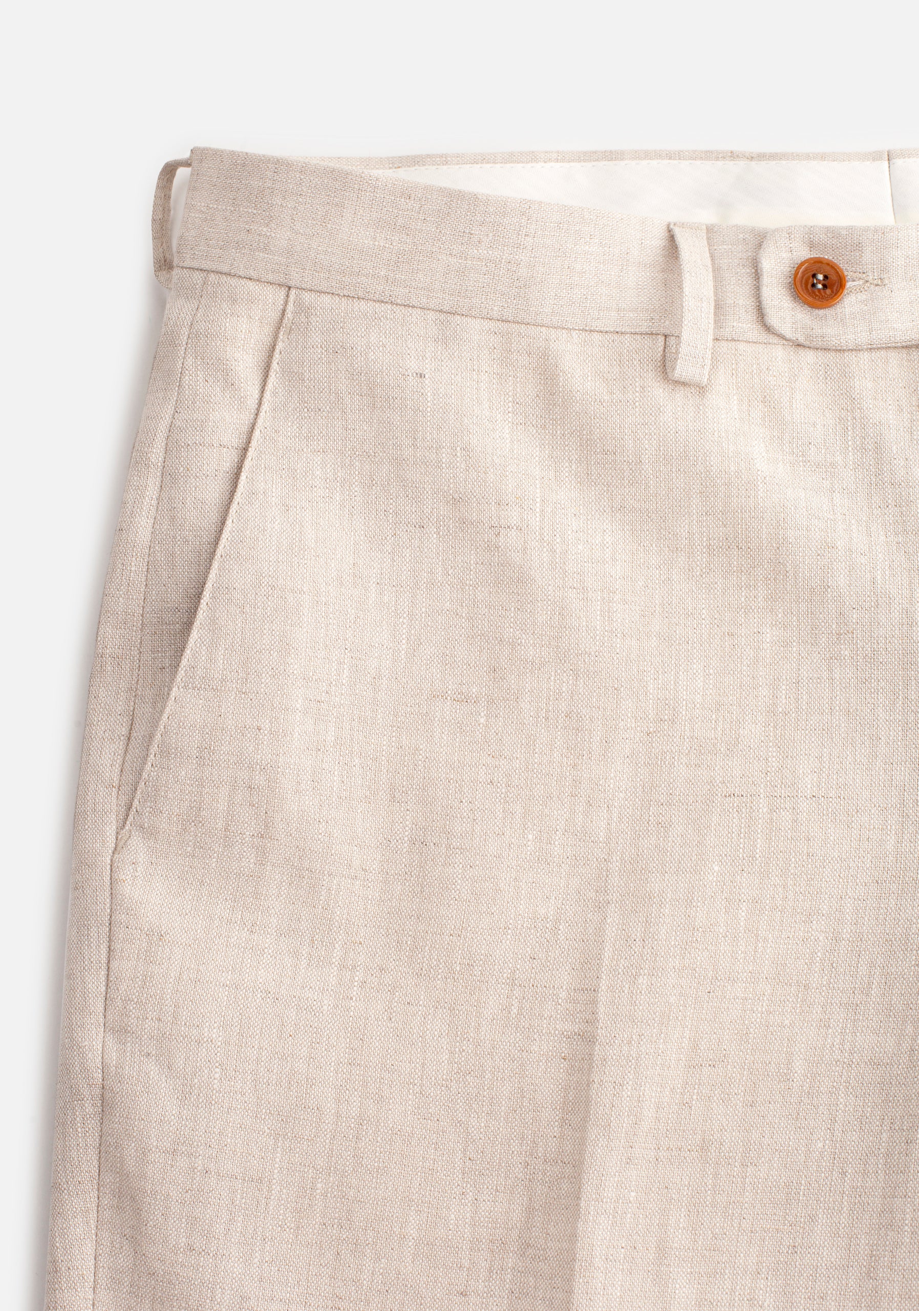 Perugia Linen Oatmeal Trousers
