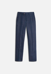 Perugia Linen Dark Blue Trousers