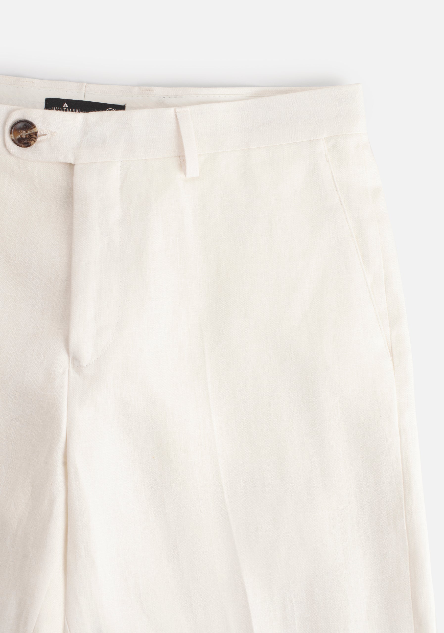 H Perugia Ivory Linen Pants