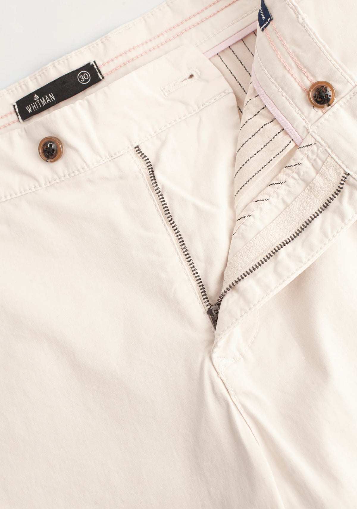 Beige Unicolor Chino Pants