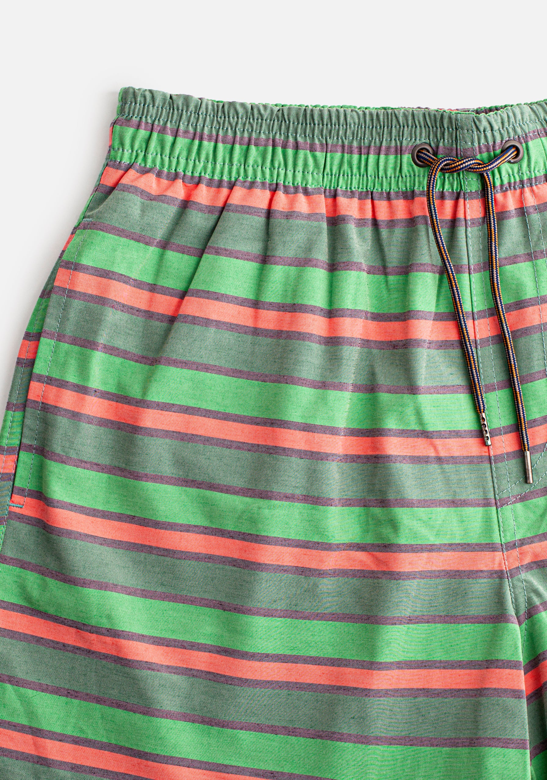 Cancun Green - Purple Striped Pants