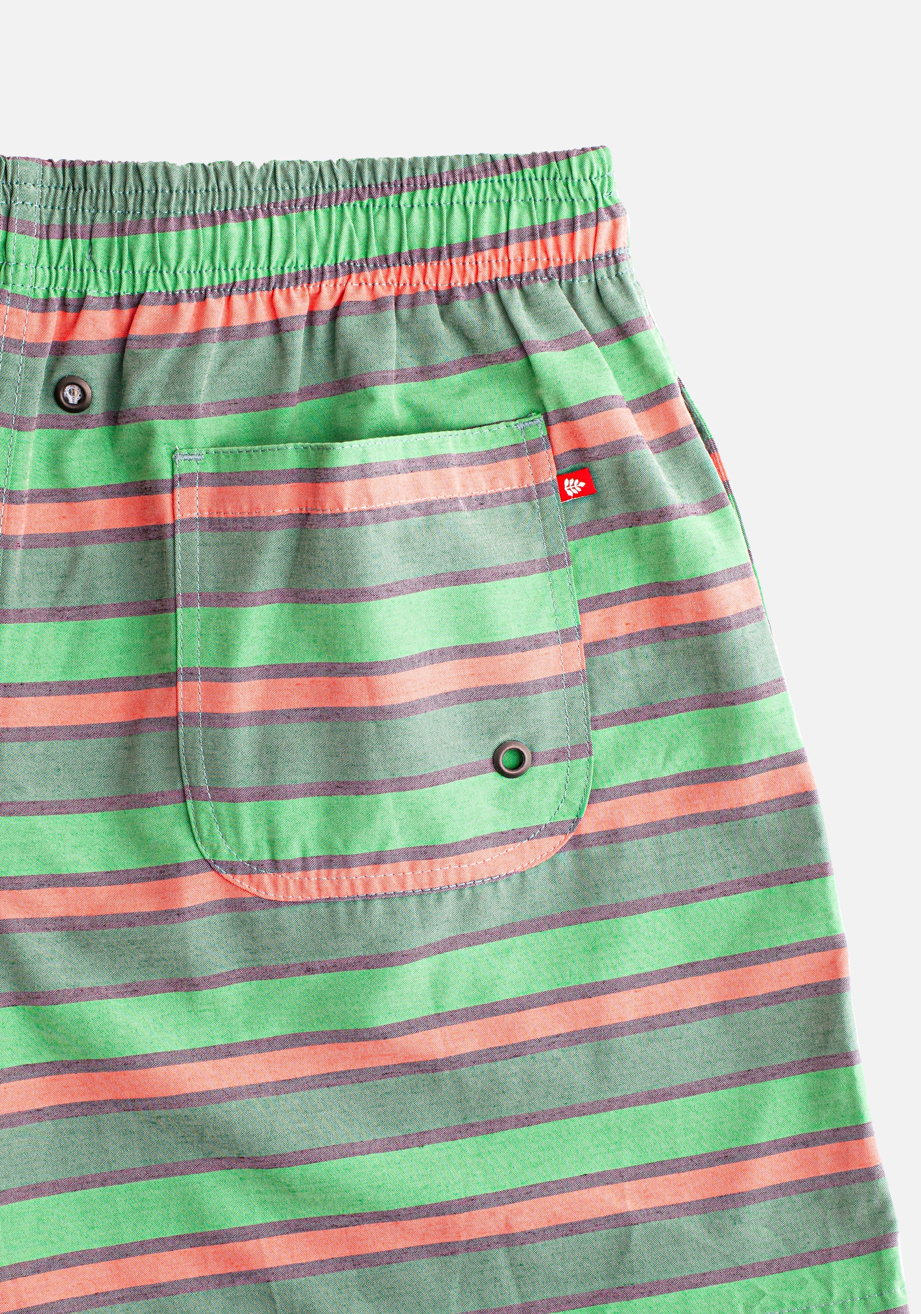 Cancun Green - Purple Striped Pants