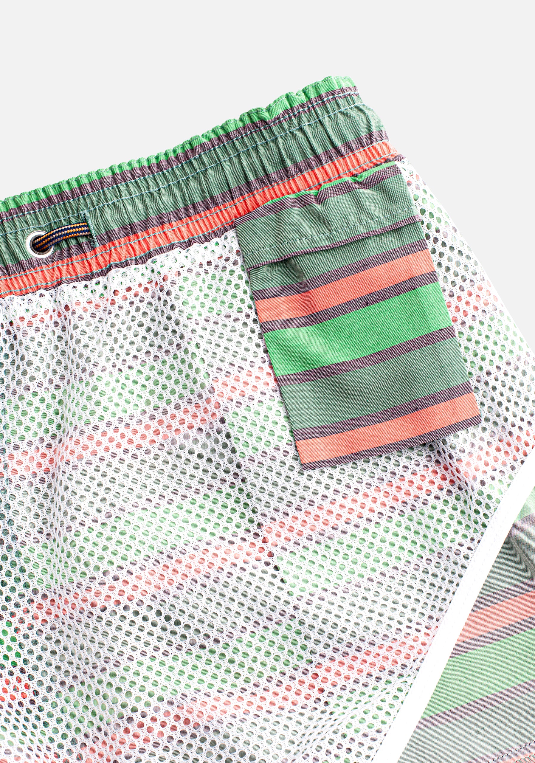Cancun Green - Purple Striped Pants