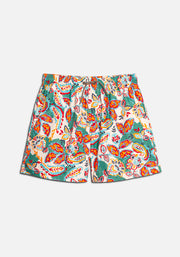 H New Gorka Printed Beige Shorts