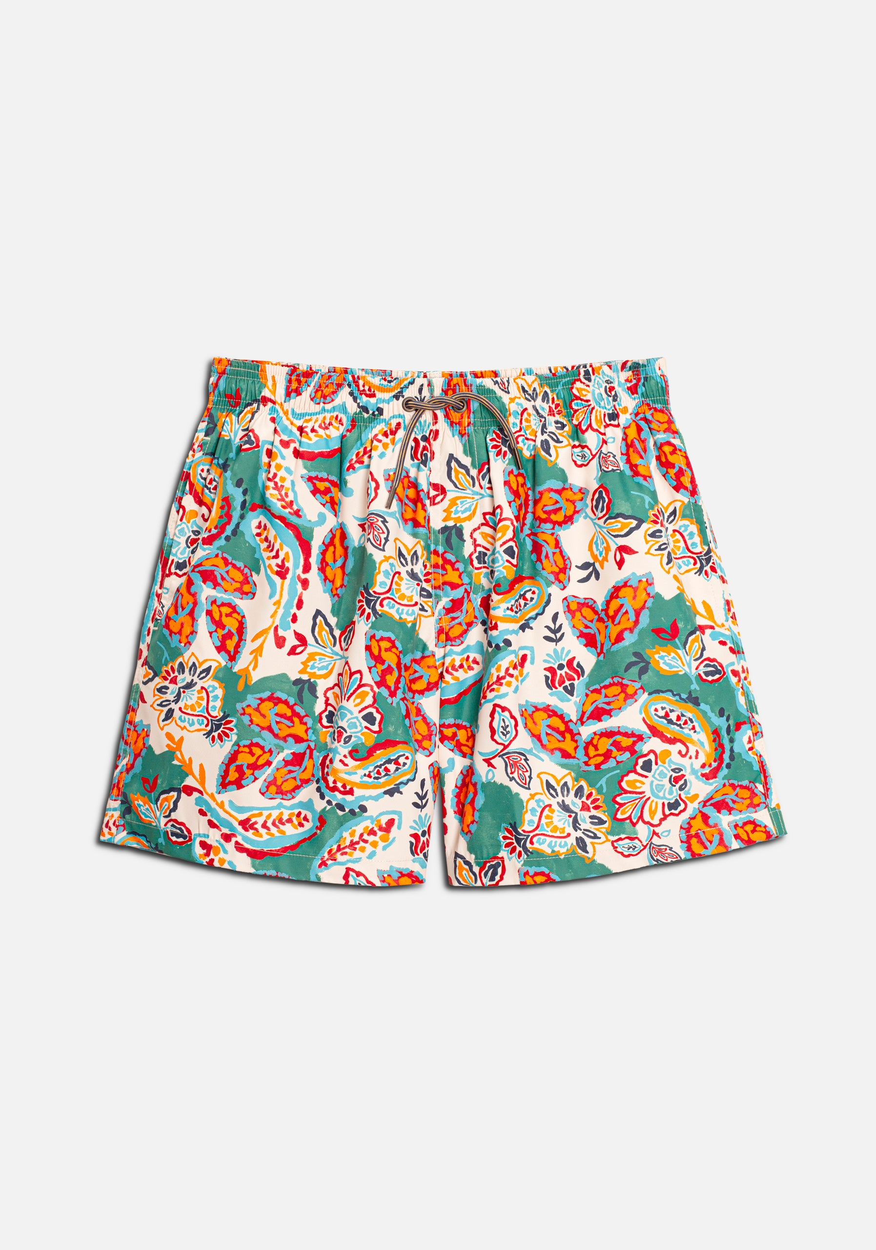 H New Gorka Printed Beige Shorts