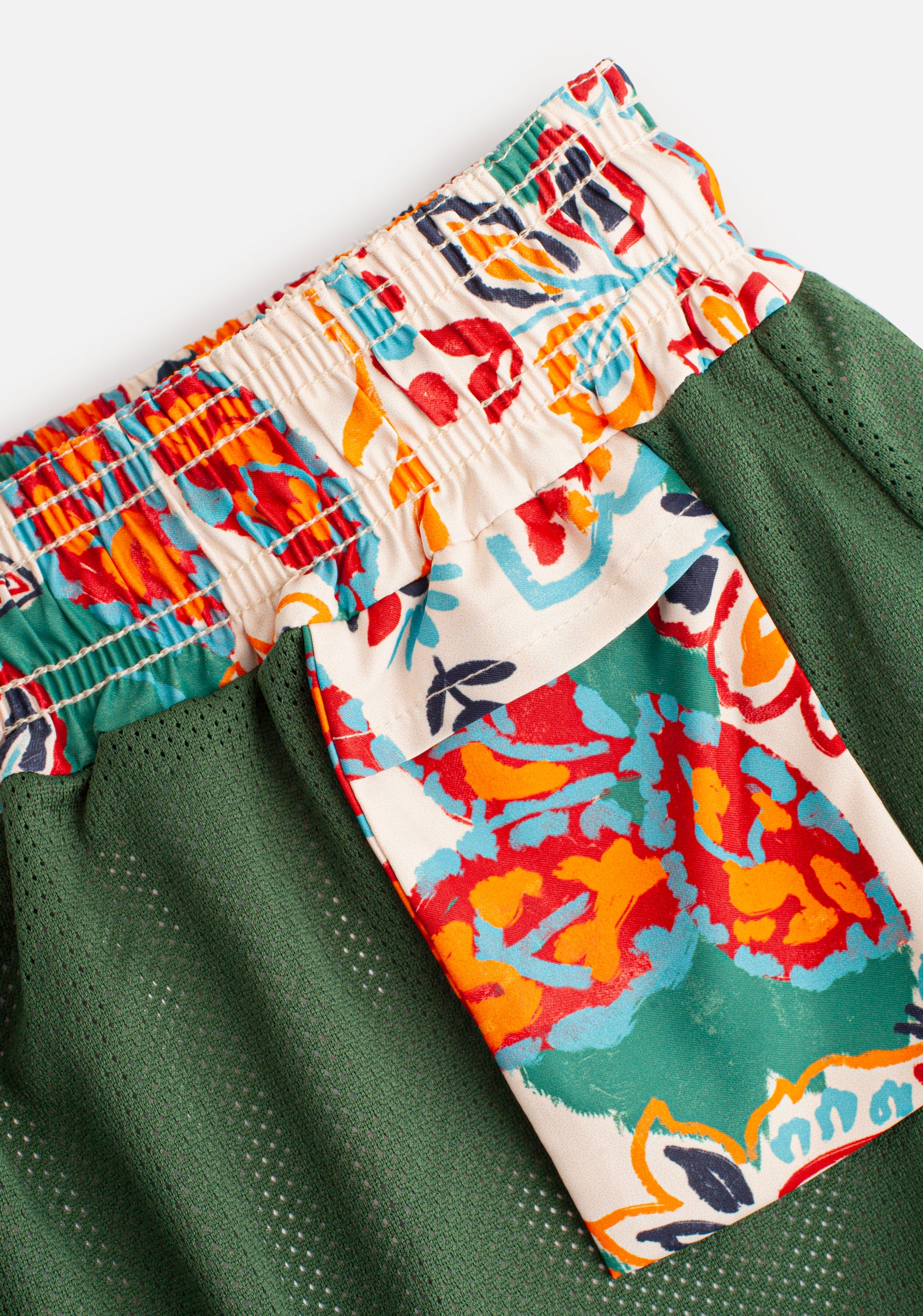 H New Gorka Printed Beige Shorts