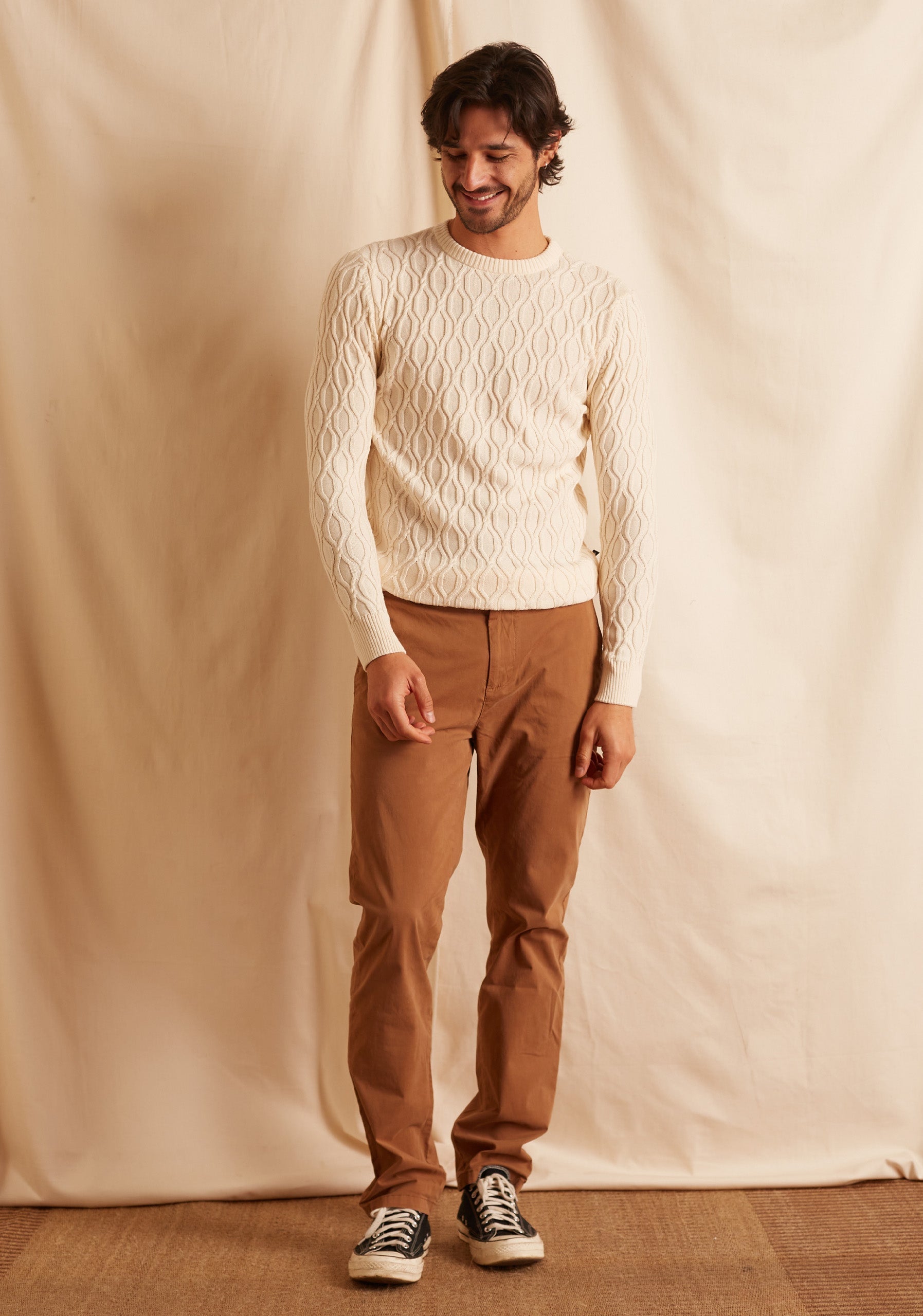 Ivory Rhombus Sweater