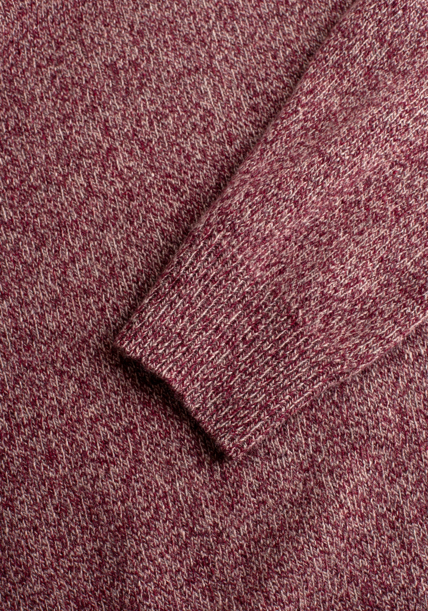 Knit Violet CRD Ivory Knit Cardigan - Red Wine
