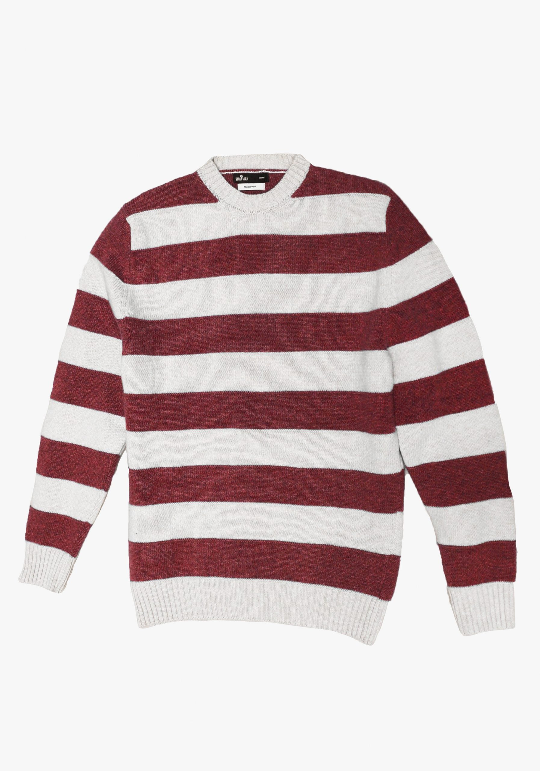 Sweater Vancouver Cherry/Bone Lines