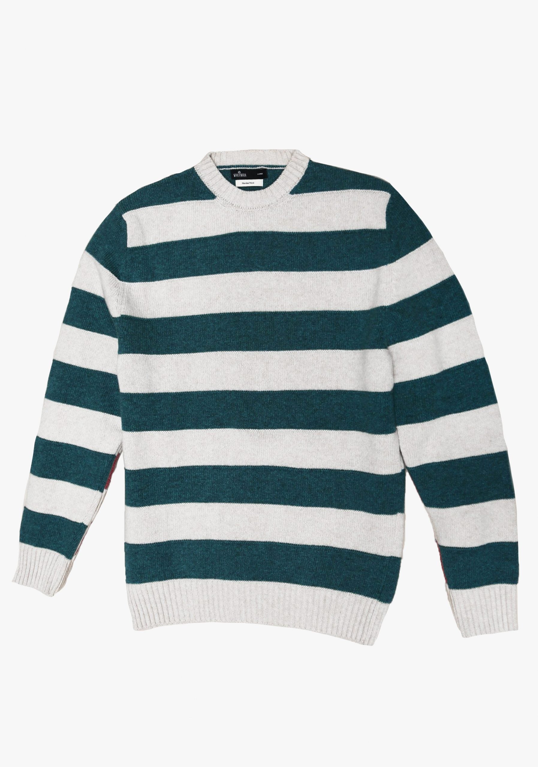 Vancouver Lines Sweater Green/Bone