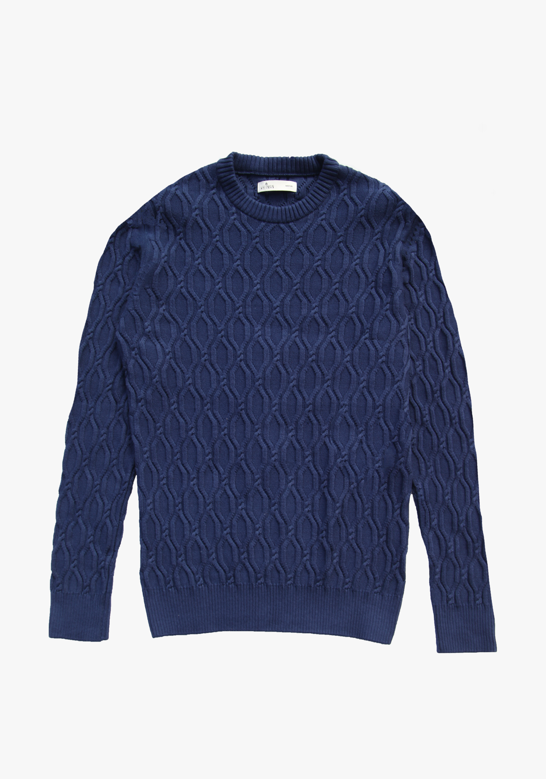 Navy Rhombus Sweater