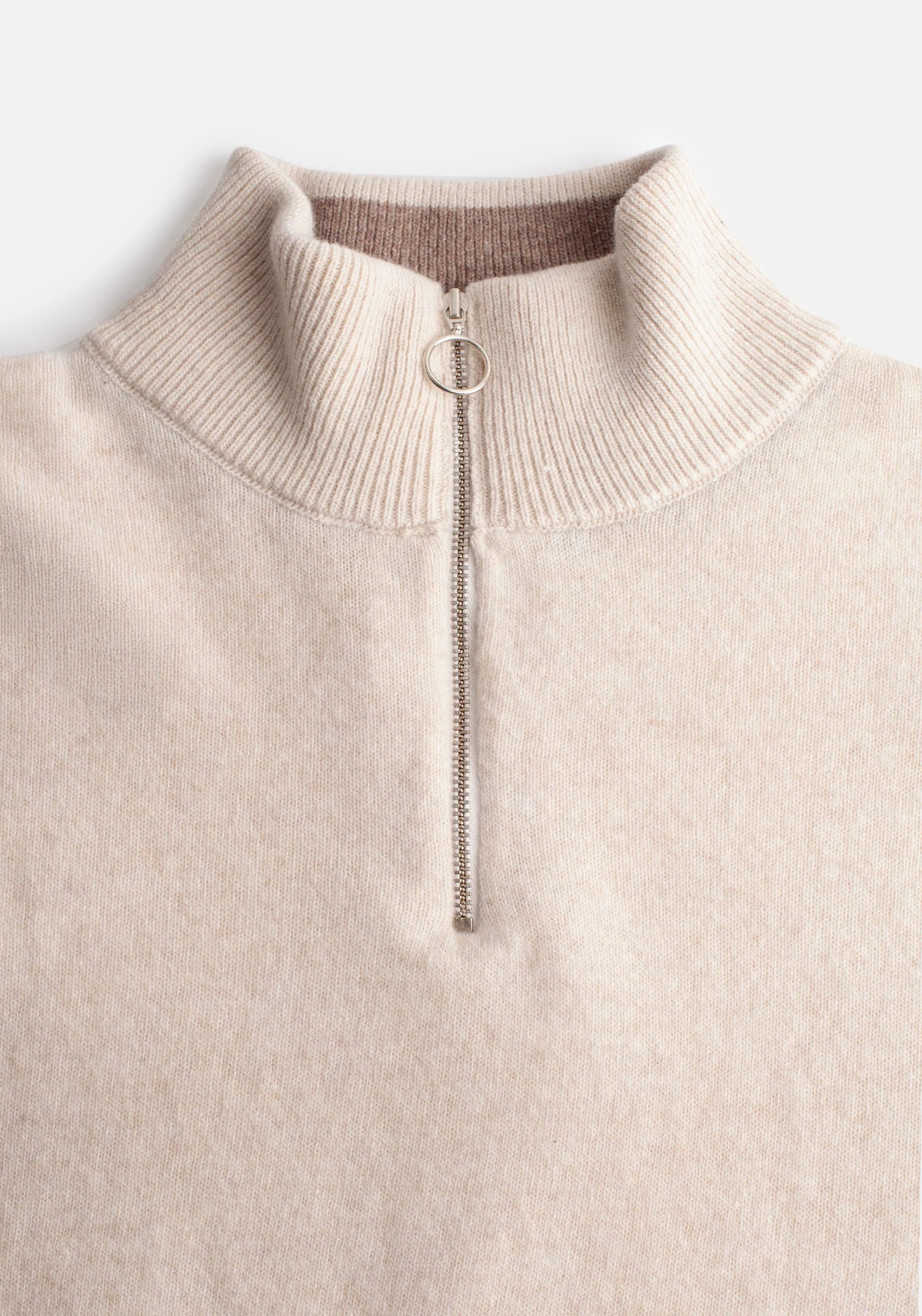 Zurich HZ Sweater Ivory - Light Brown