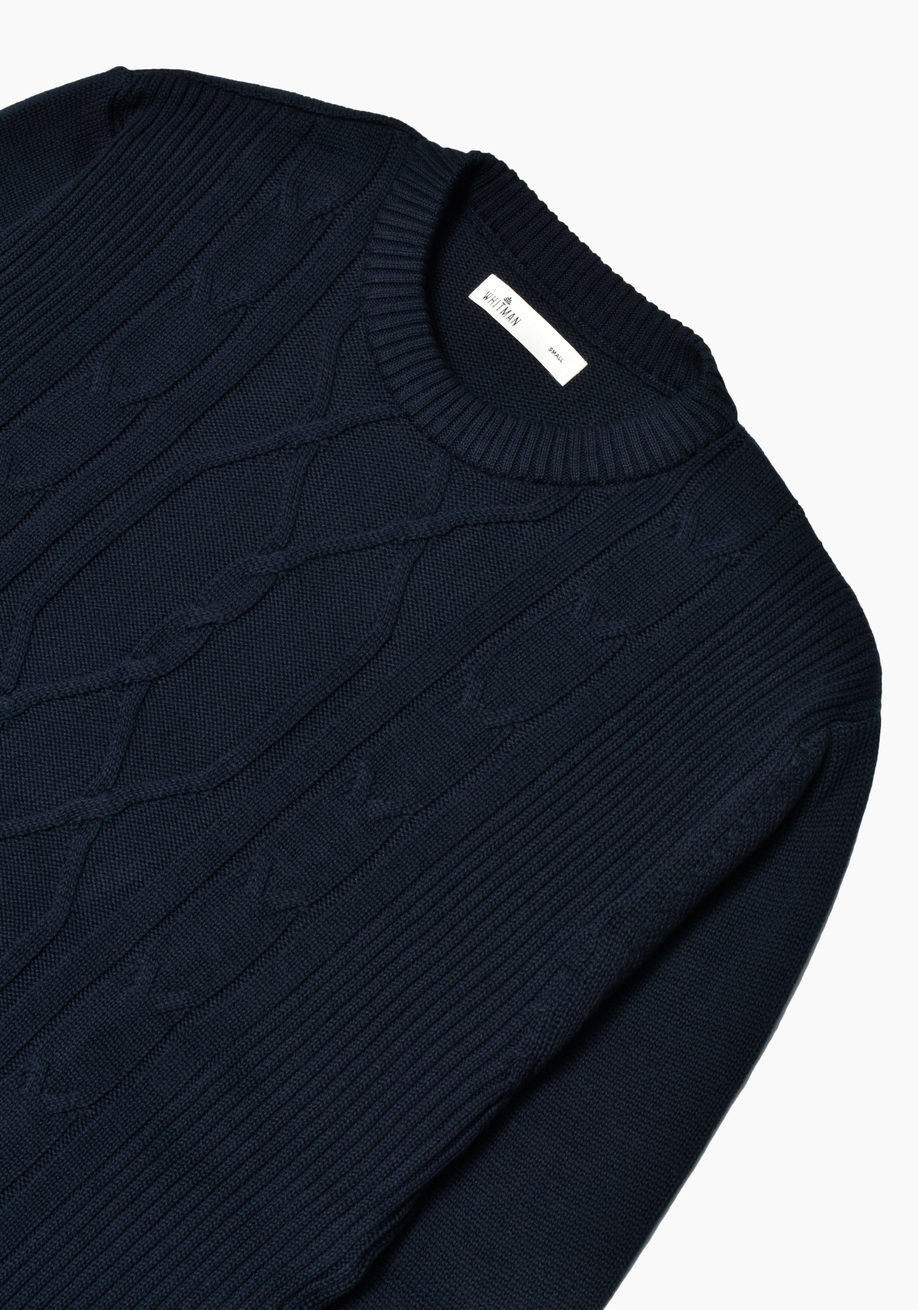 Aran Dark Blue Sweater