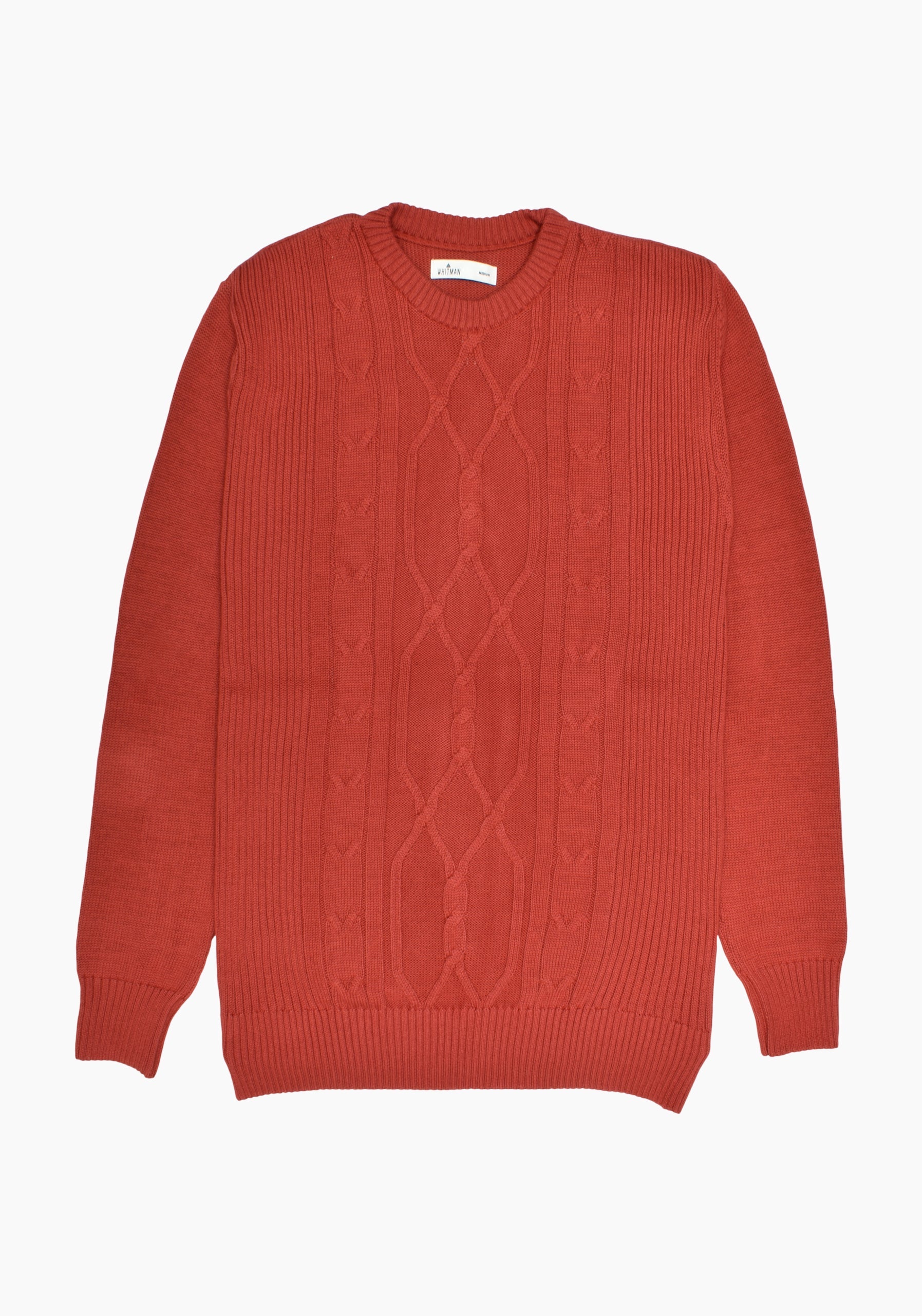 Aran Terracotta Sweater