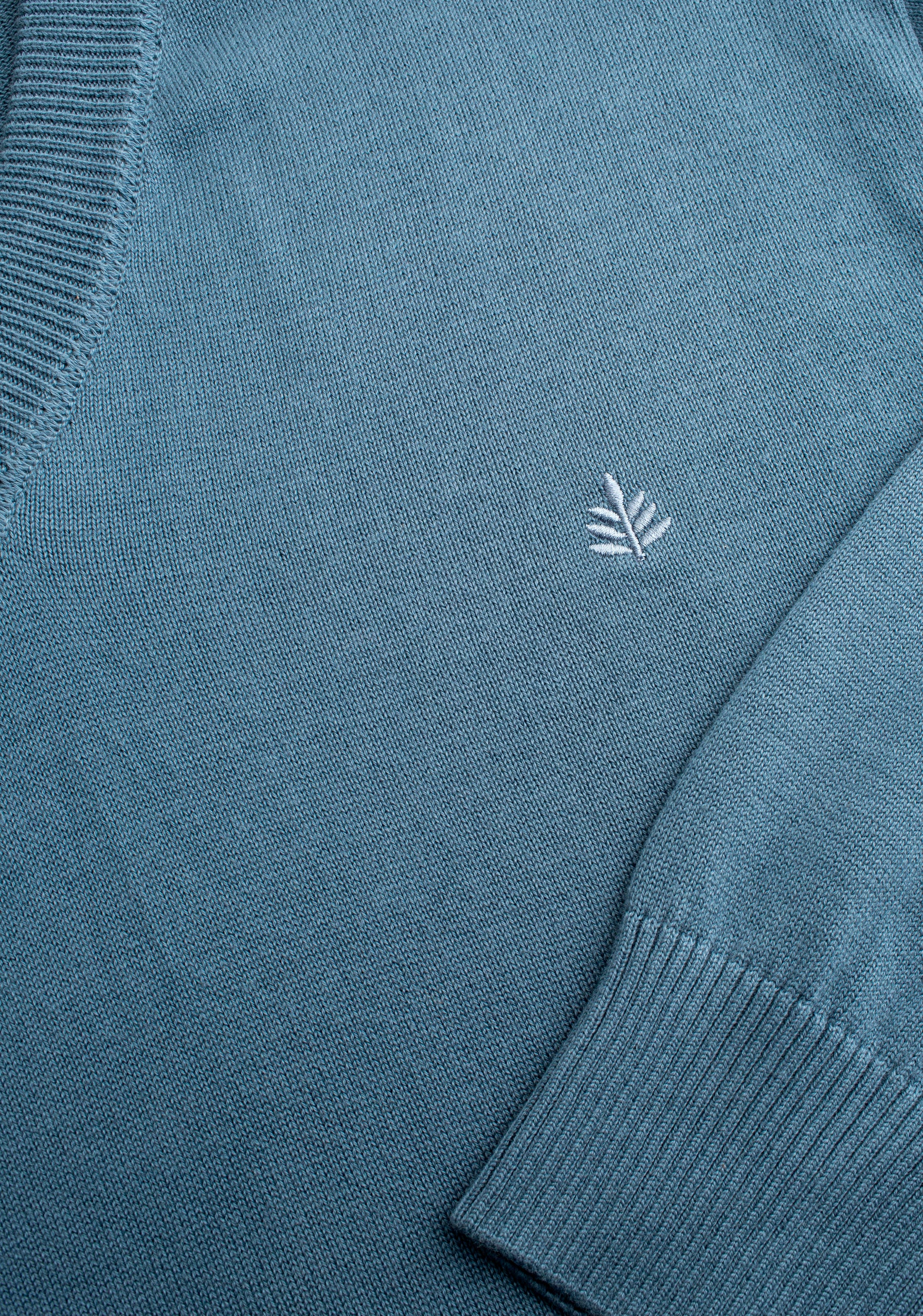 Sack H Newark V-Neck Blue Med