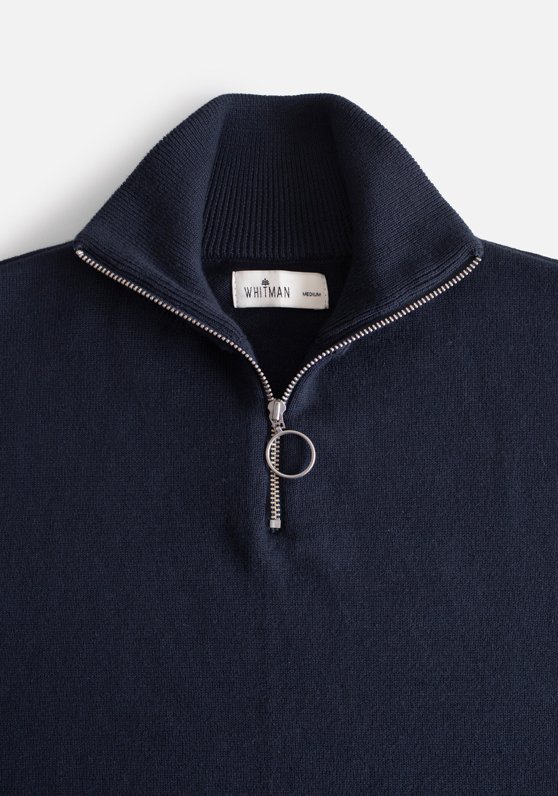 Prescolt H Navy Blue Half-Zip Sweater