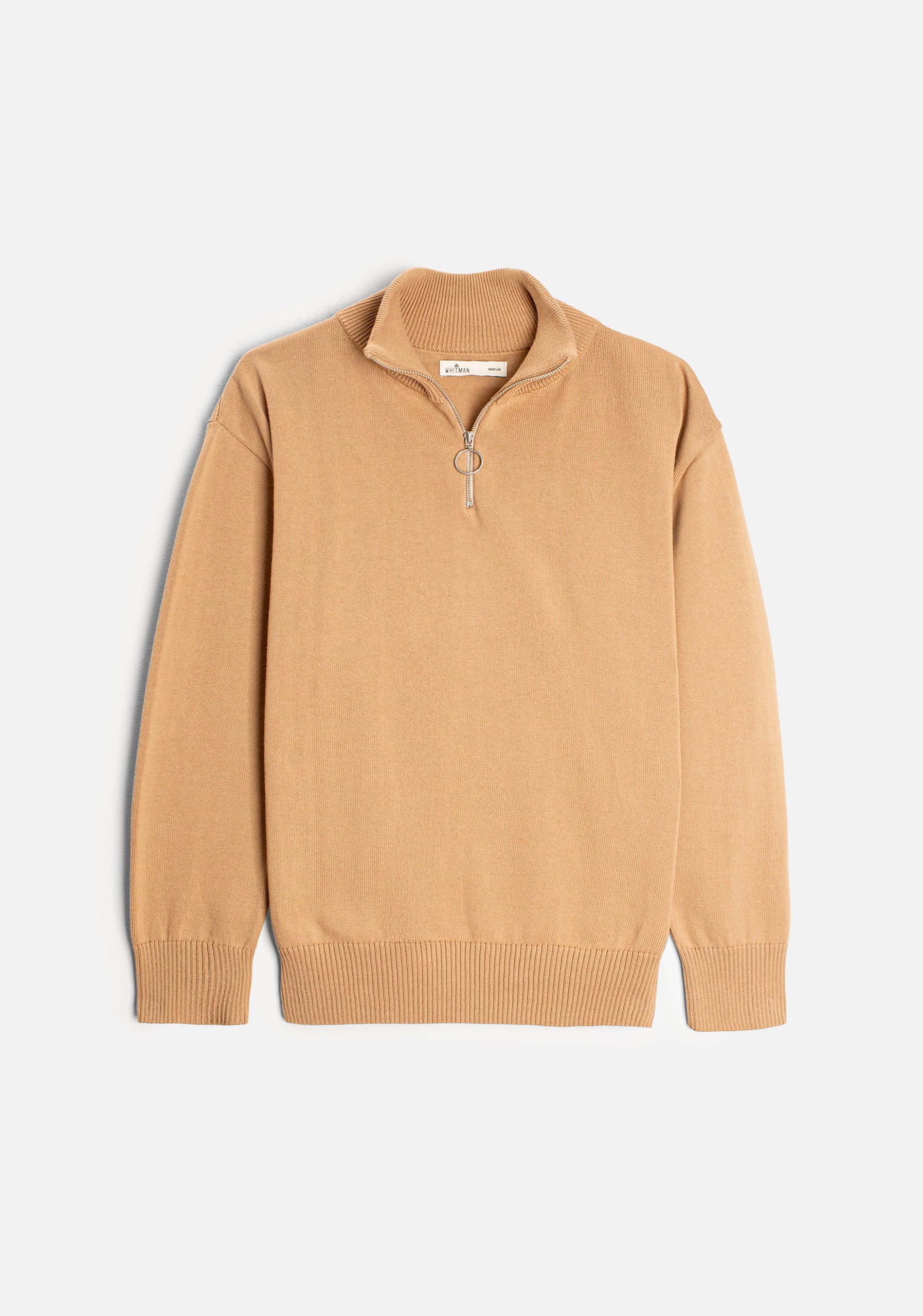Prescolt Half Zip Sweater Beige
