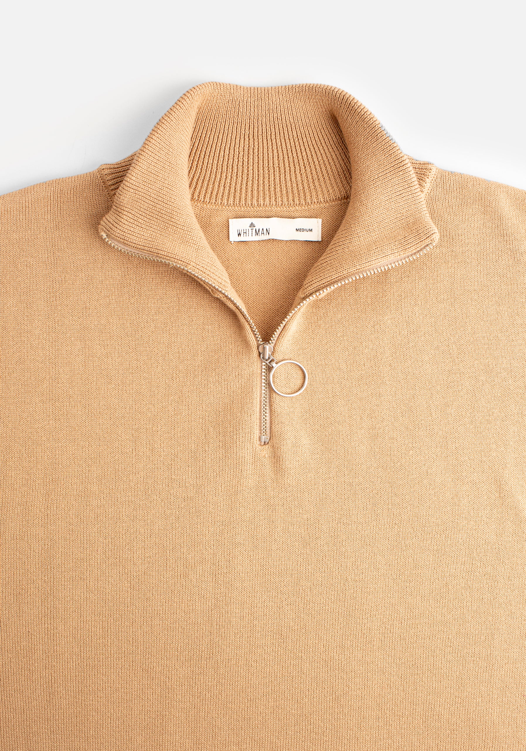 Prescolt Half Zip Sweater Beige