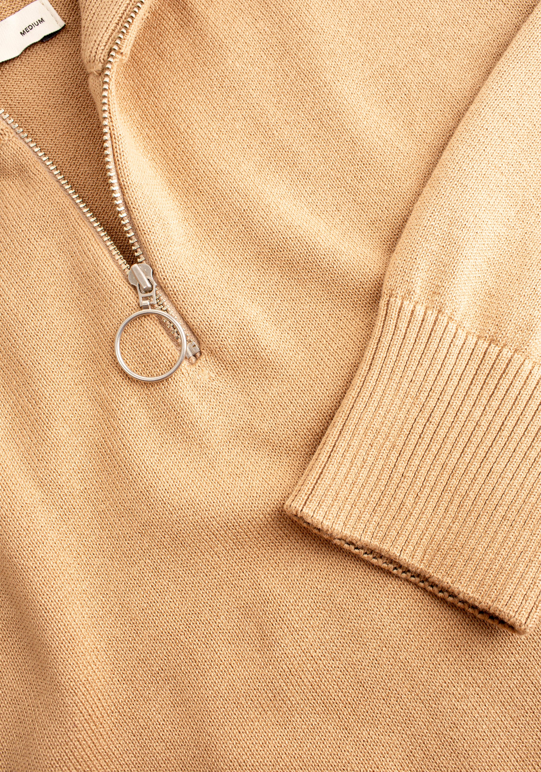 Prescolt Half Zip Sweater Beige