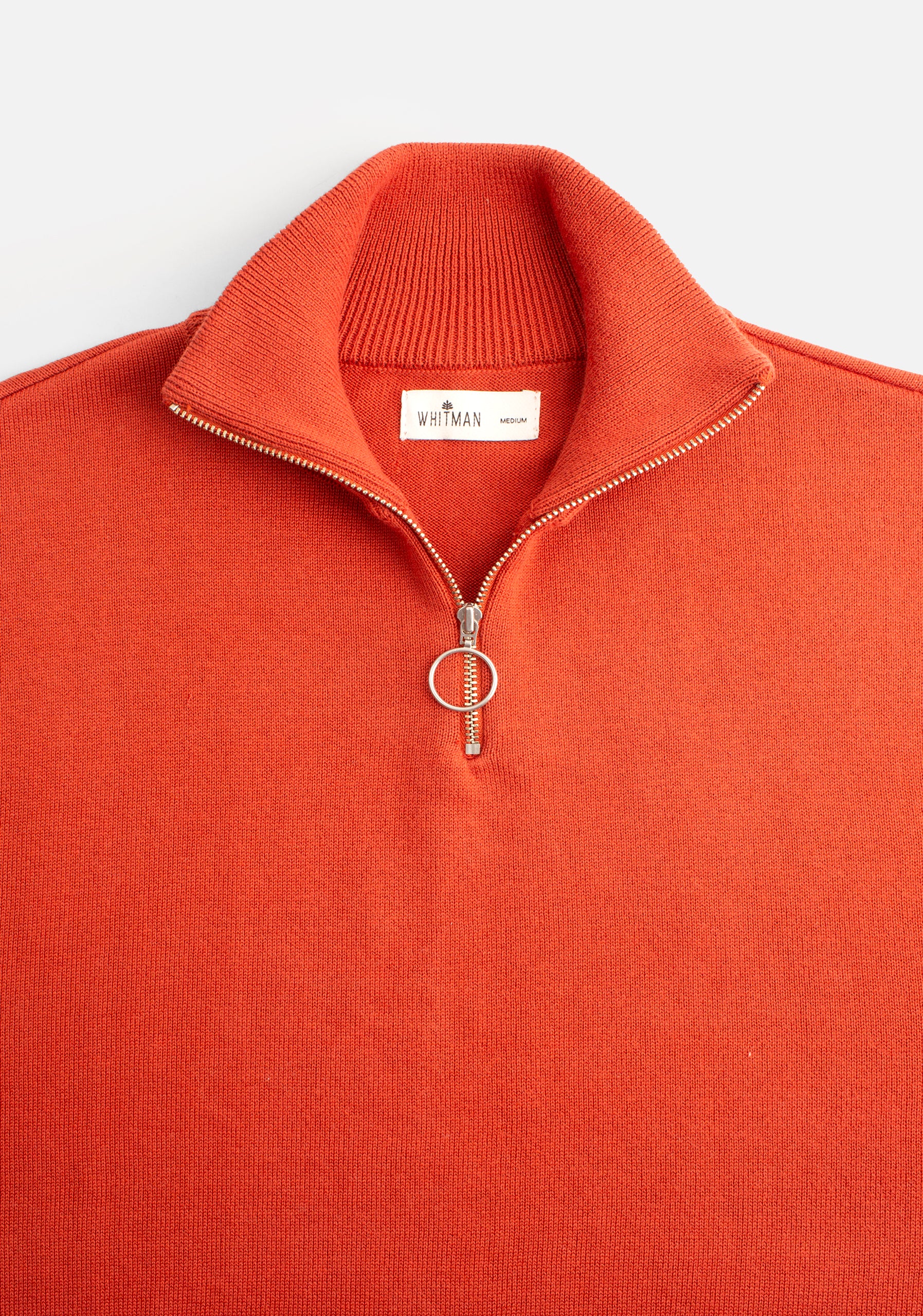 Sweater Prescolt Half Zip Terracotta