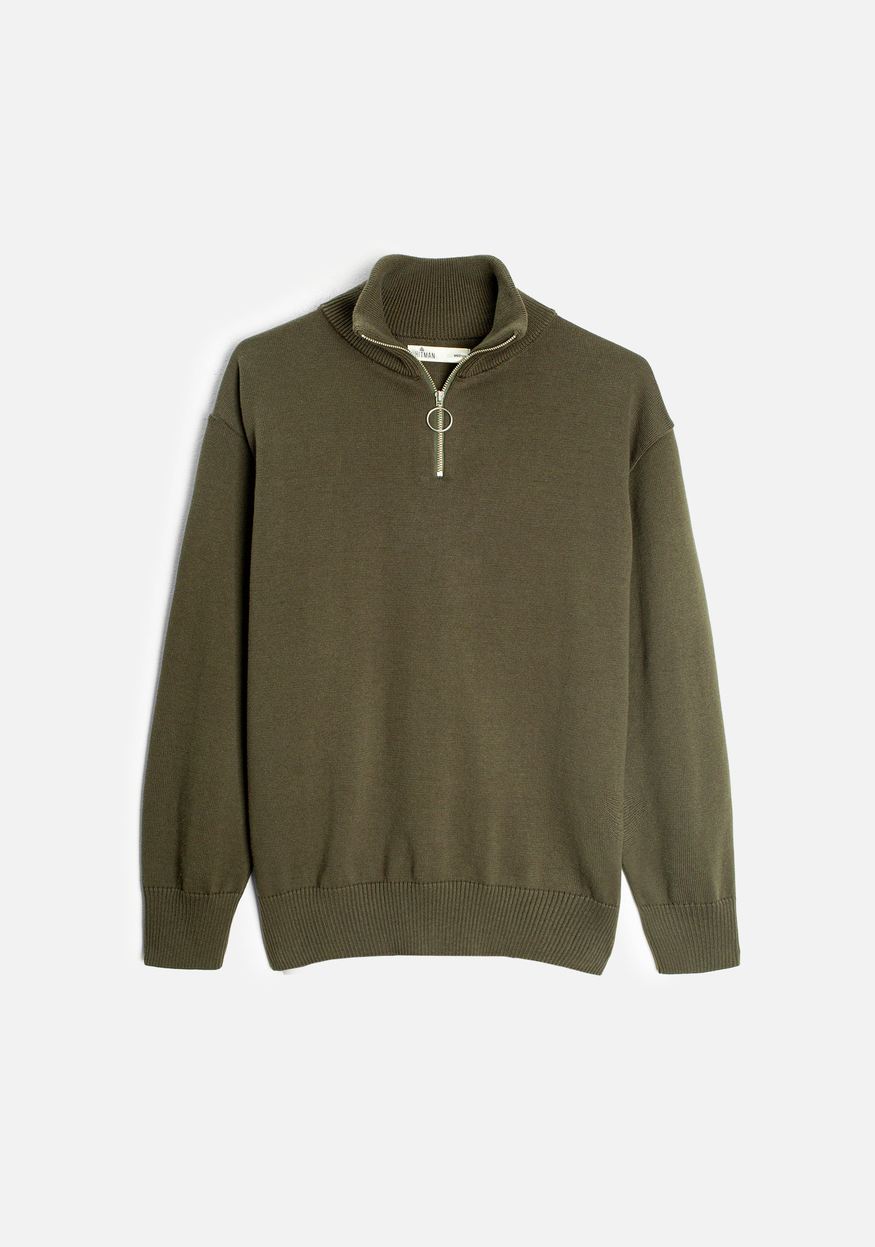 Prescolt Half Zip Sweaters Olive Green