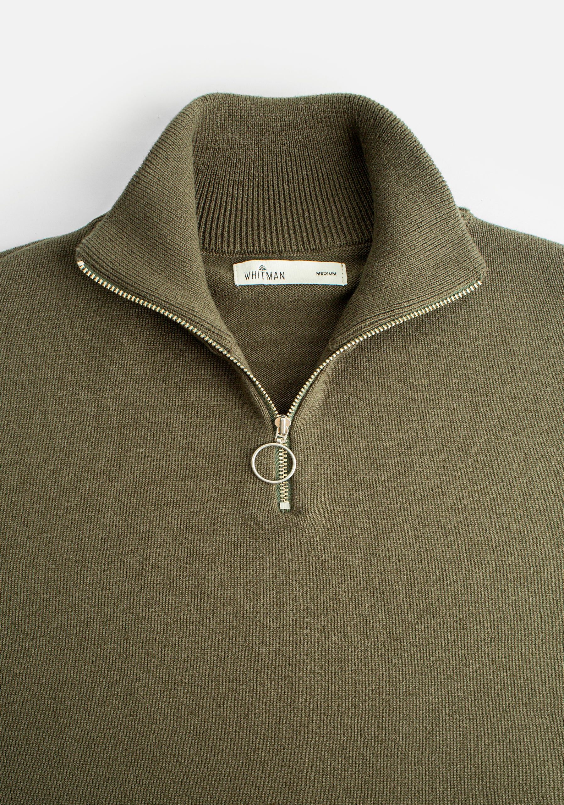 Prescolt Half Zip Sweaters Olive Green