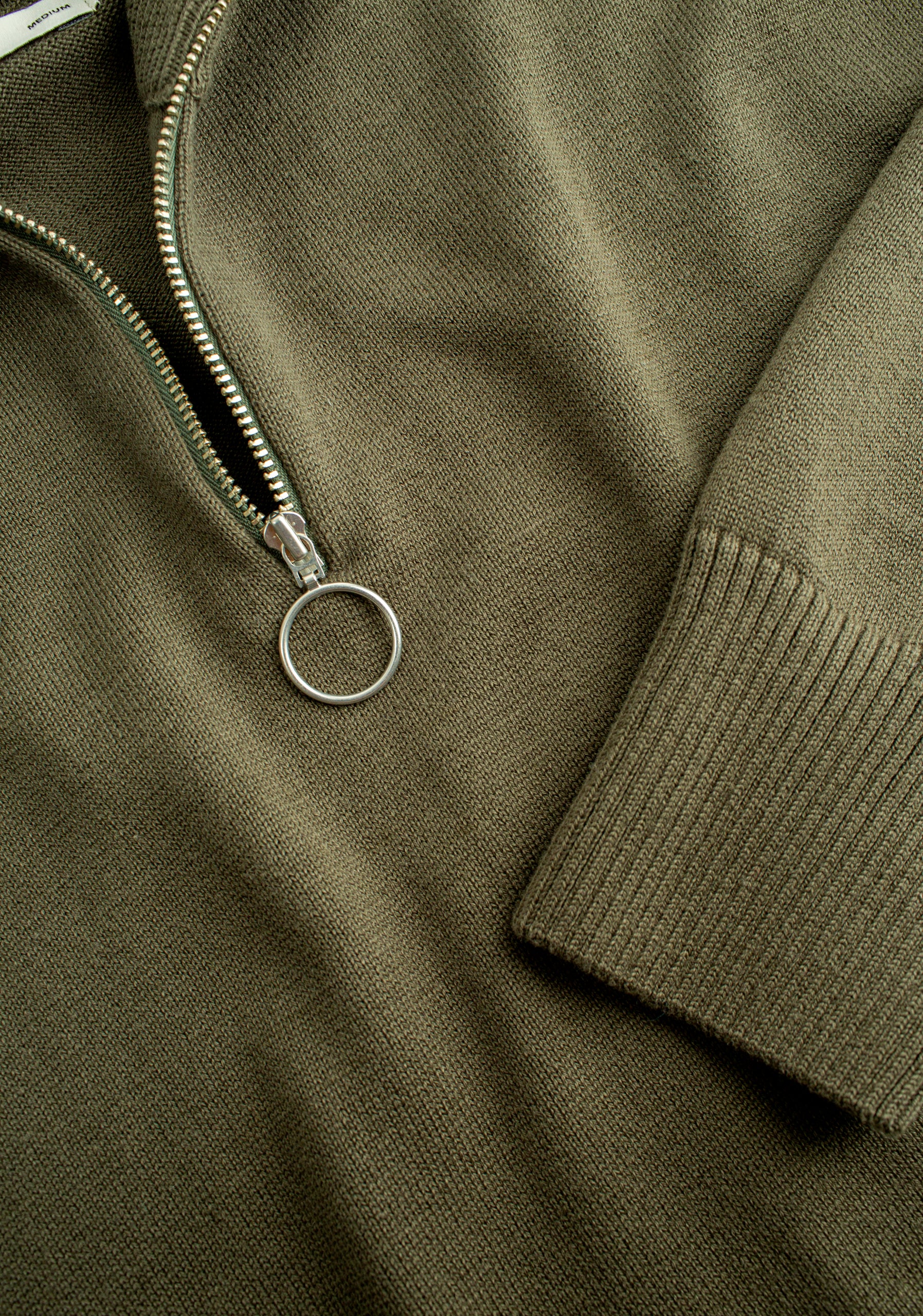 Prescolt Half Zip Sweaters Olive Green