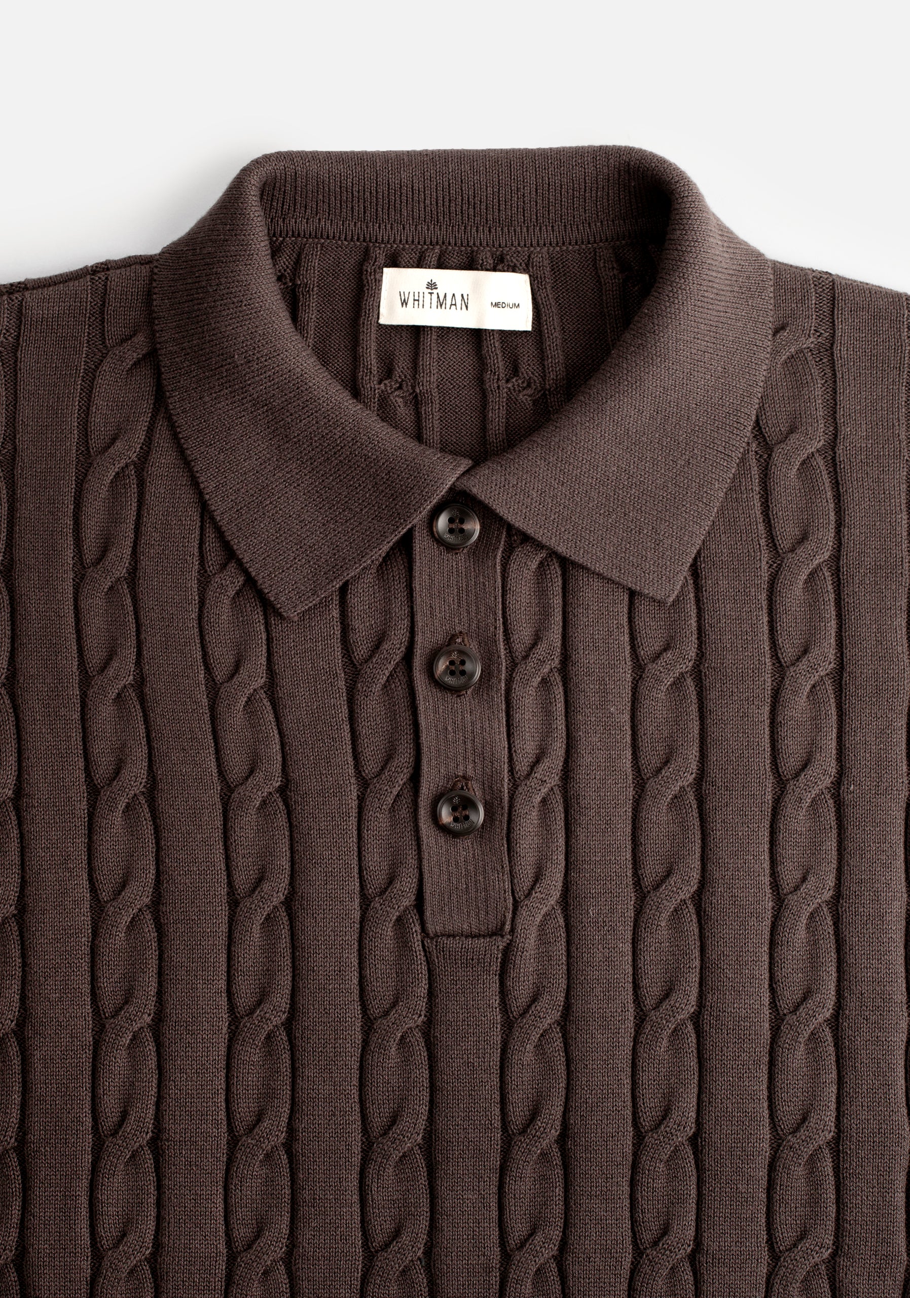 Dark Brown Single-Color Braided Turin Bag